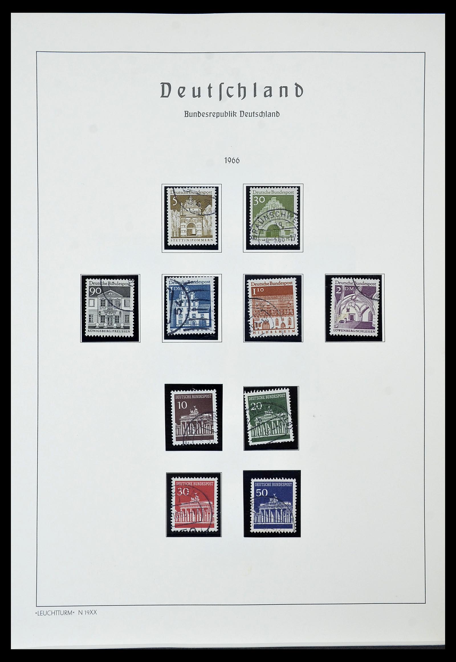 34567 038 - Postzegelverzameling 34567 Bundespost 1949-1995.
