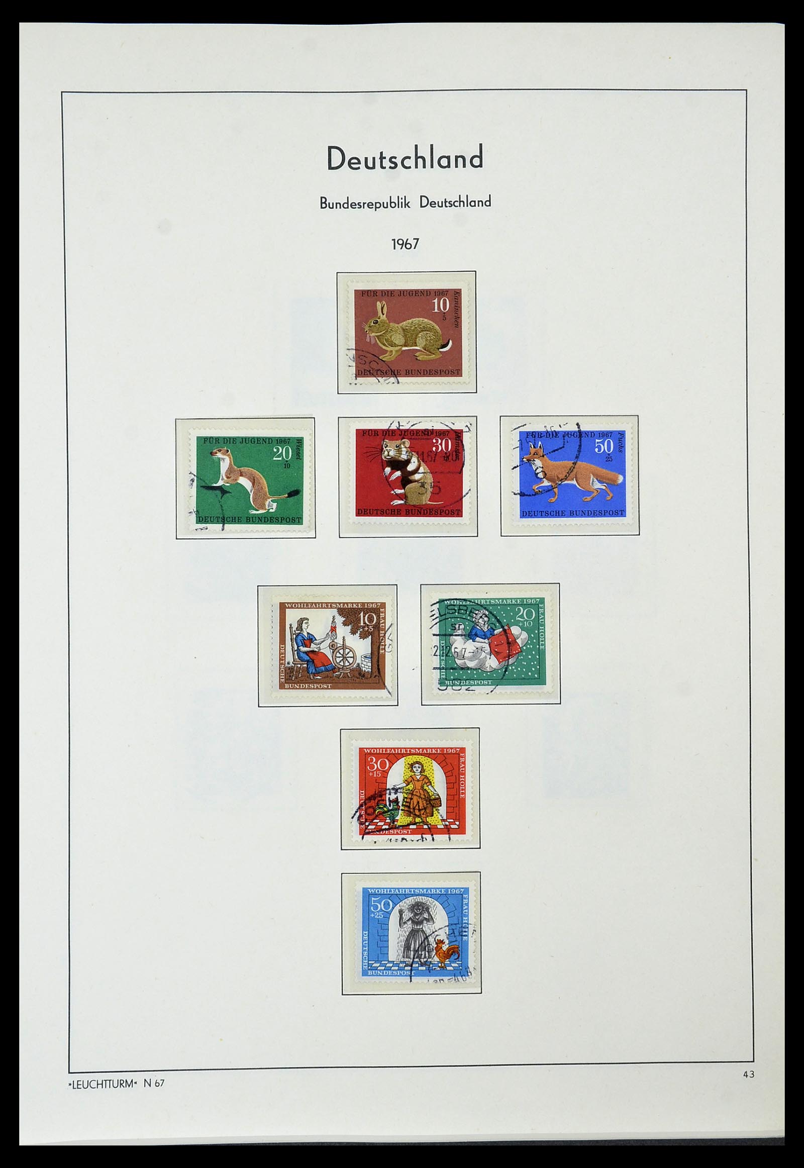 34567 039 - Postzegelverzameling 34567 Bundespost 1949-1995.