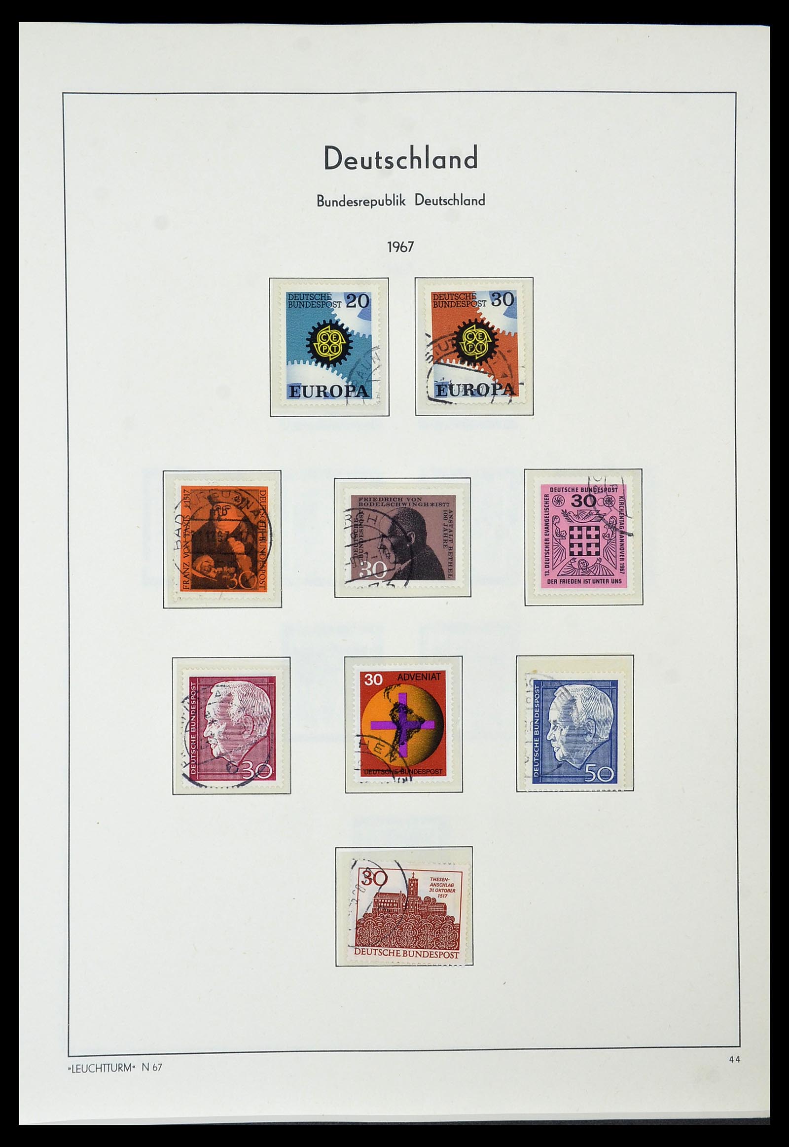 34567 040 - Postzegelverzameling 34567 Bundespost 1949-1995.