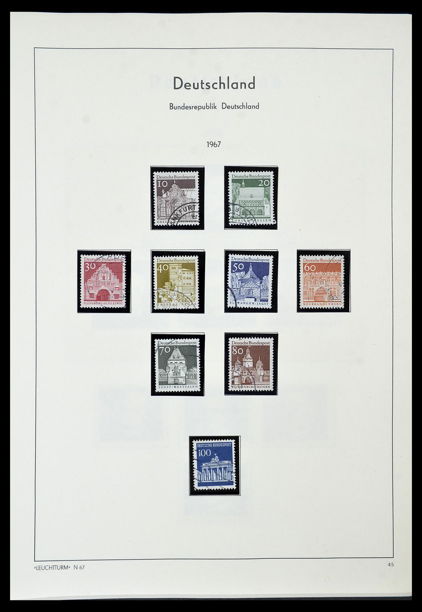 34567 041 - Postzegelverzameling 34567 Bundespost 1949-1995.
