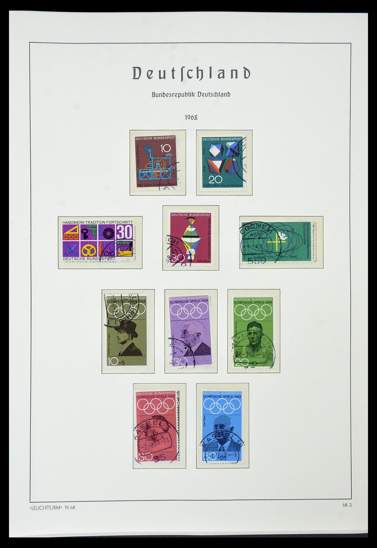 34567 043 - Postzegelverzameling 34567 Bundespost 1949-1995.