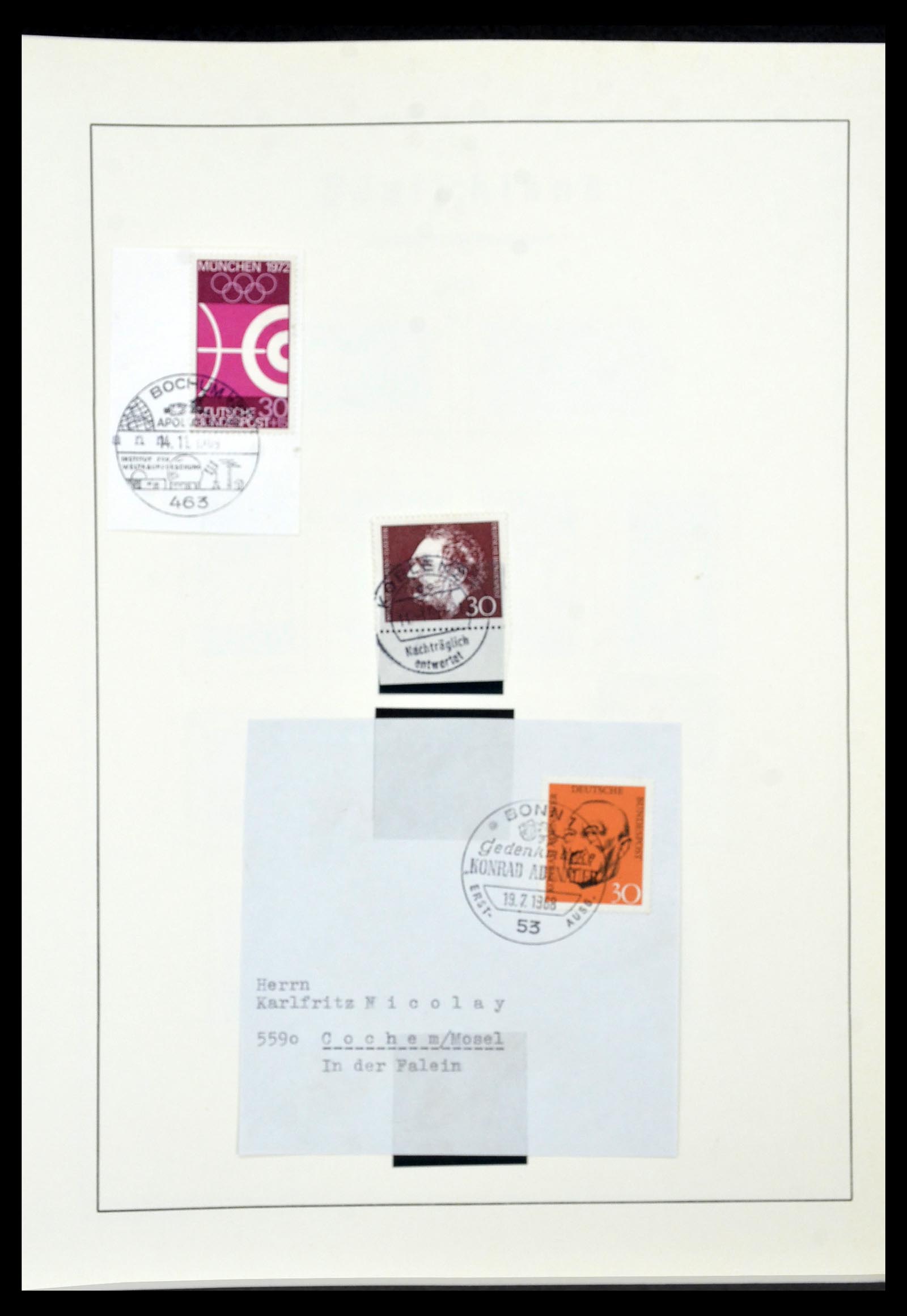 34567 046 - Postzegelverzameling 34567 Bundespost 1949-1995.