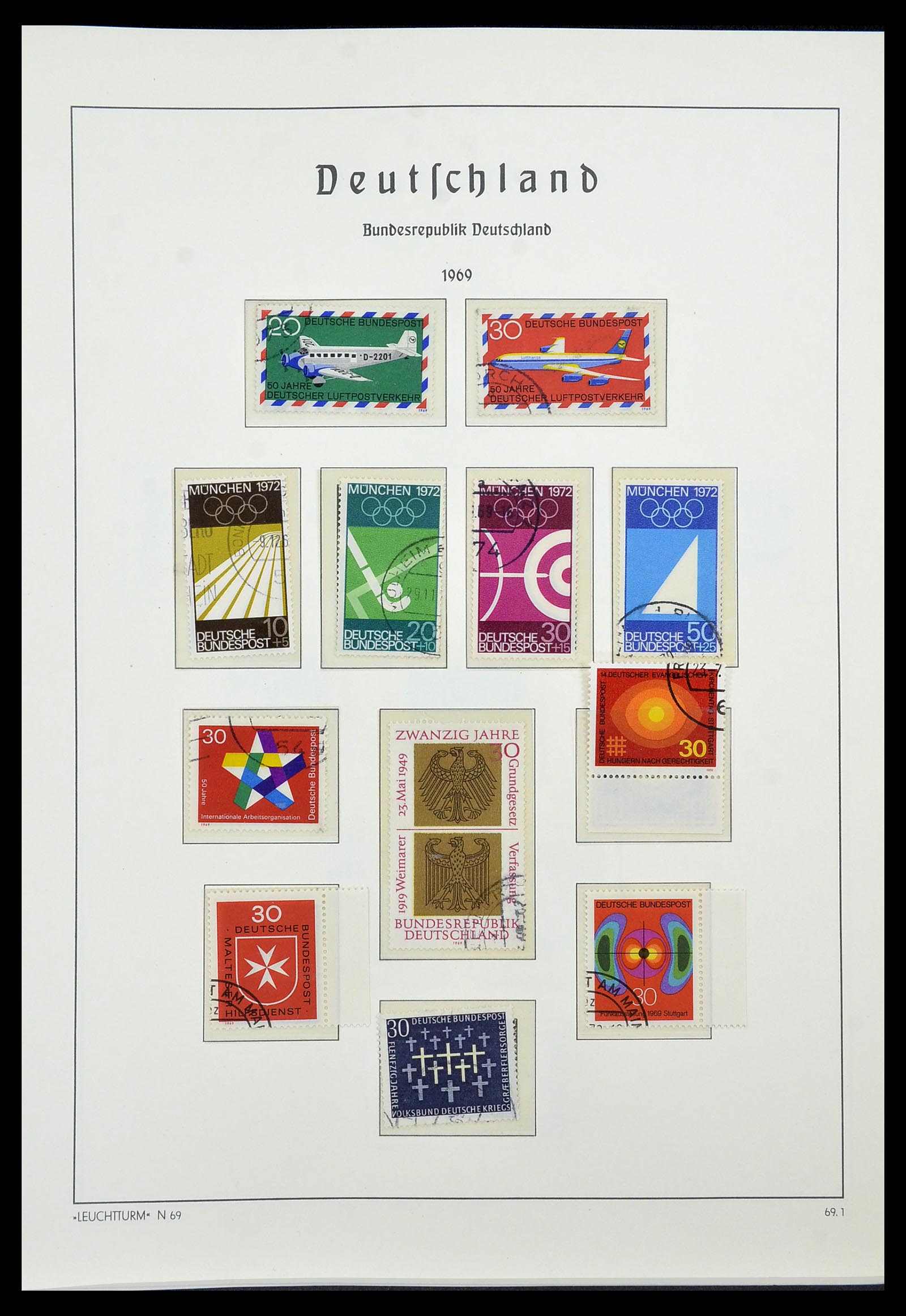 34567 047 - Postzegelverzameling 34567 Bundespost 1949-1995.