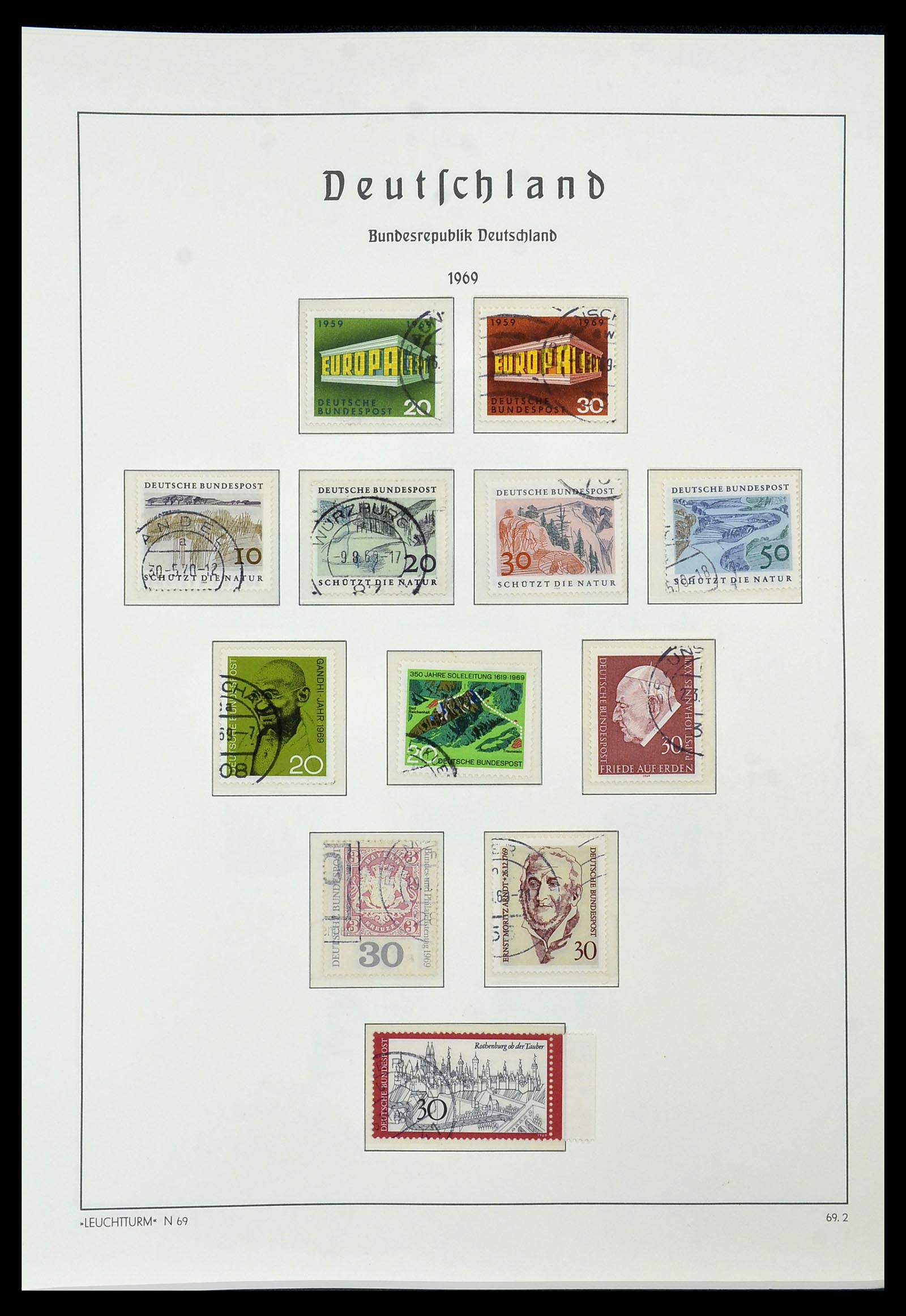 34567 048 - Postzegelverzameling 34567 Bundespost 1949-1995.