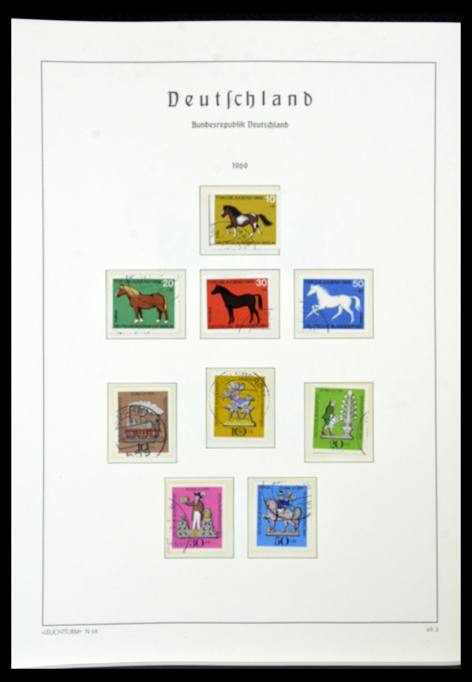 34567 049 - Postzegelverzameling 34567 Bundespost 1949-1995.