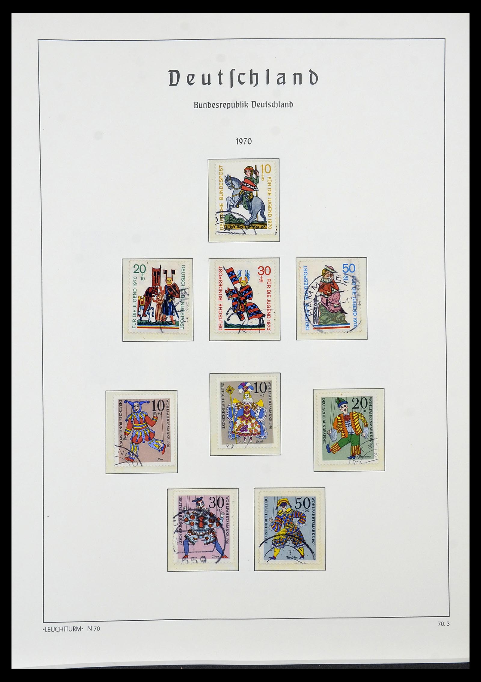34567 051 - Postzegelverzameling 34567 Bundespost 1949-1995.