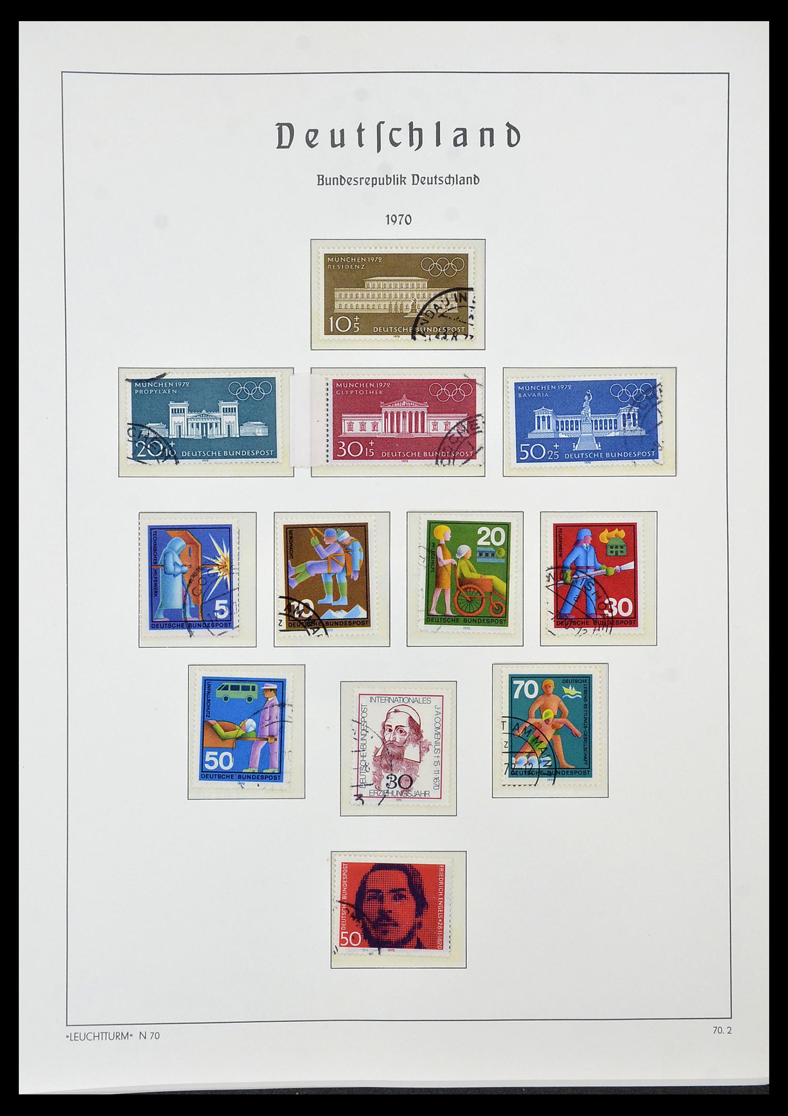 34567 052 - Postzegelverzameling 34567 Bundespost 1949-1995.