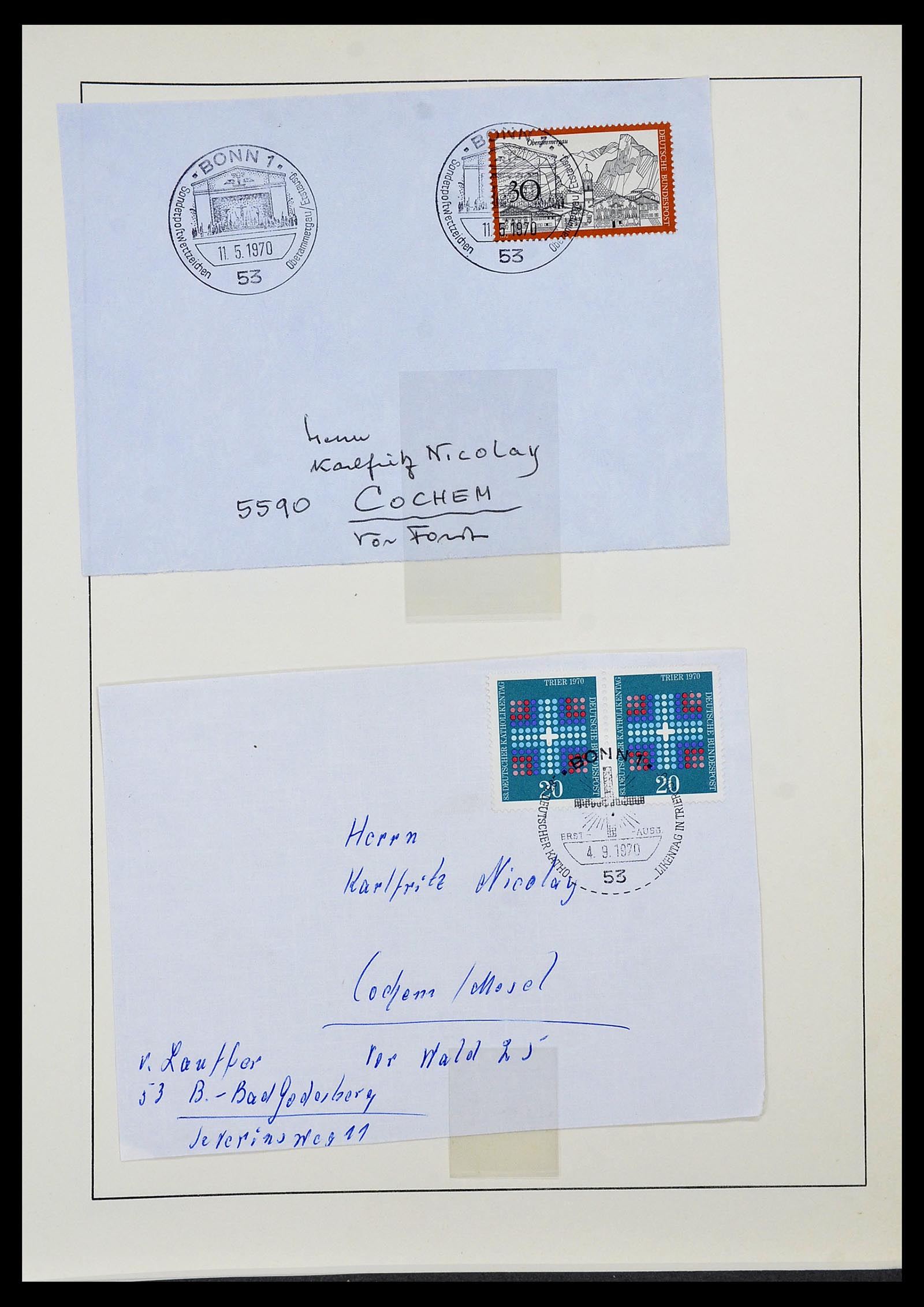 34567 053 - Postzegelverzameling 34567 Bundespost 1949-1995.
