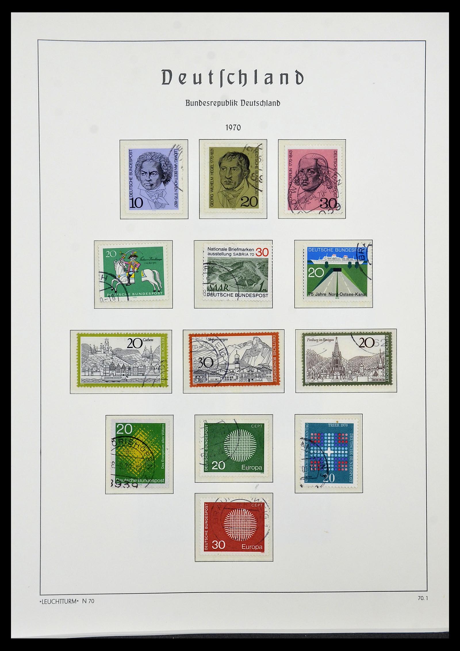 34567 054 - Postzegelverzameling 34567 Bundespost 1949-1995.