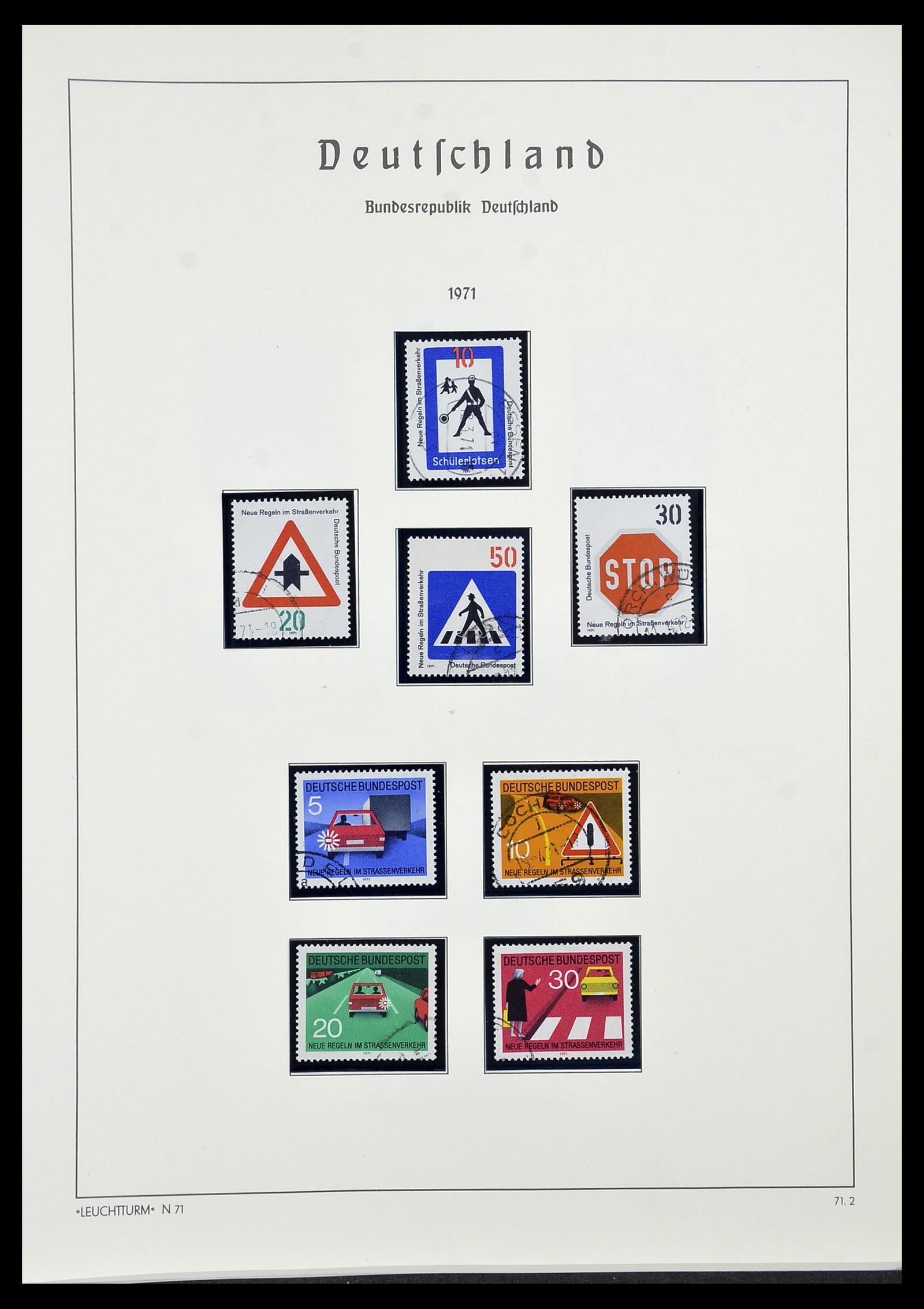 34567 059 - Postzegelverzameling 34567 Bundespost 1949-1995.