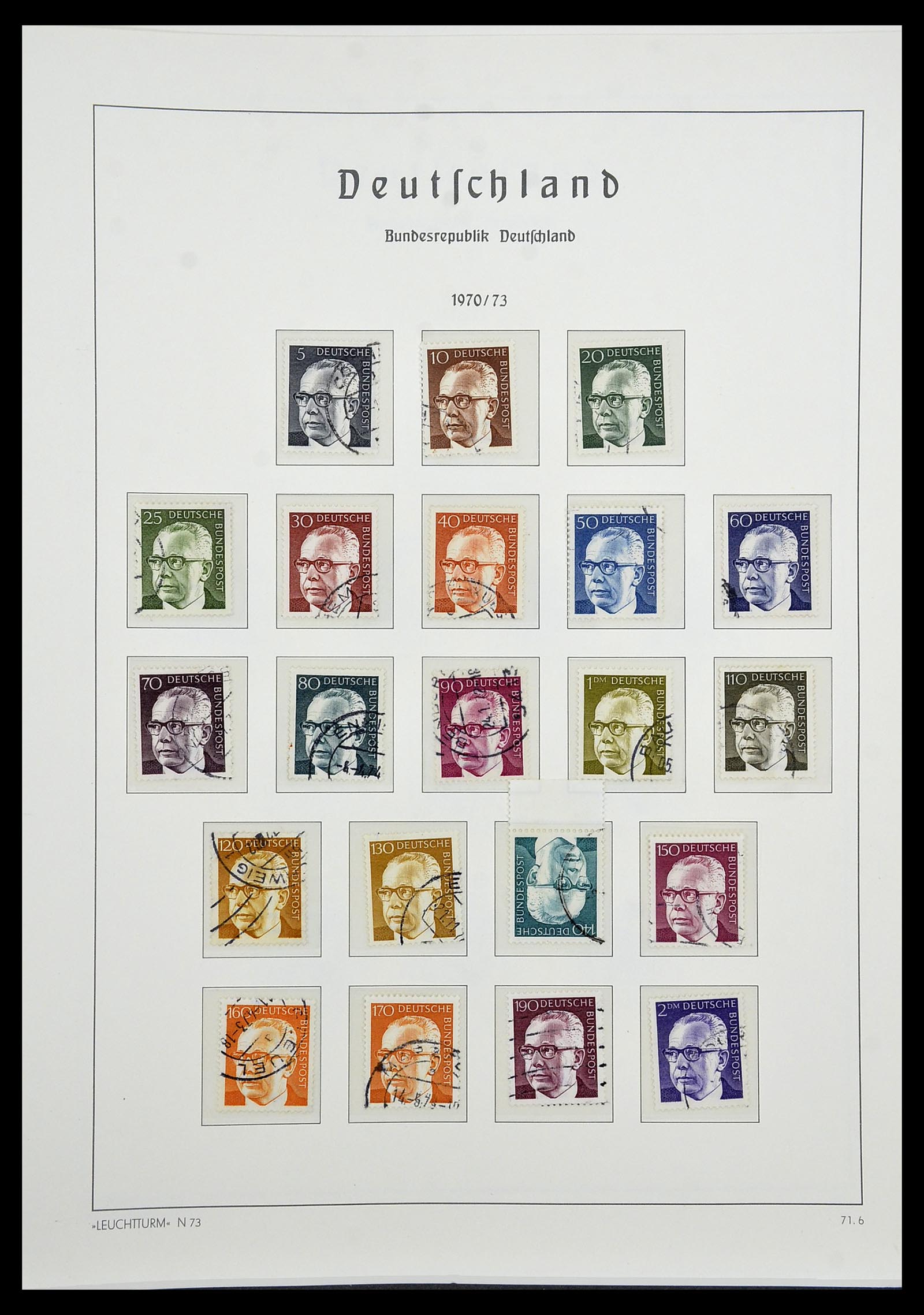 34567 077 - Stamp Collection 34567 Bundespost 1949-1995.