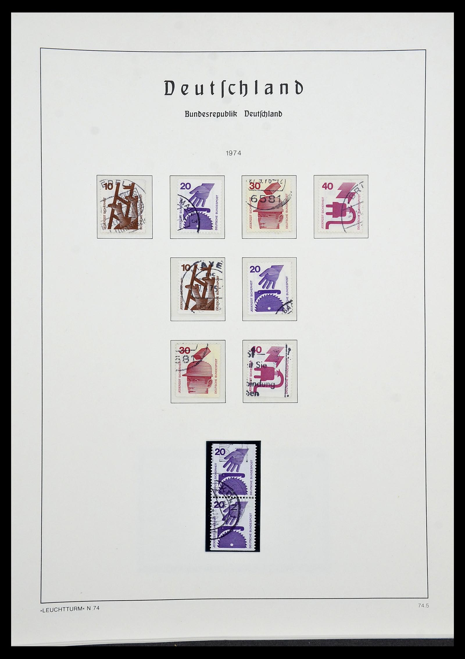 34567 083 - Postzegelverzameling 34567 Bundespost 1949-1995.