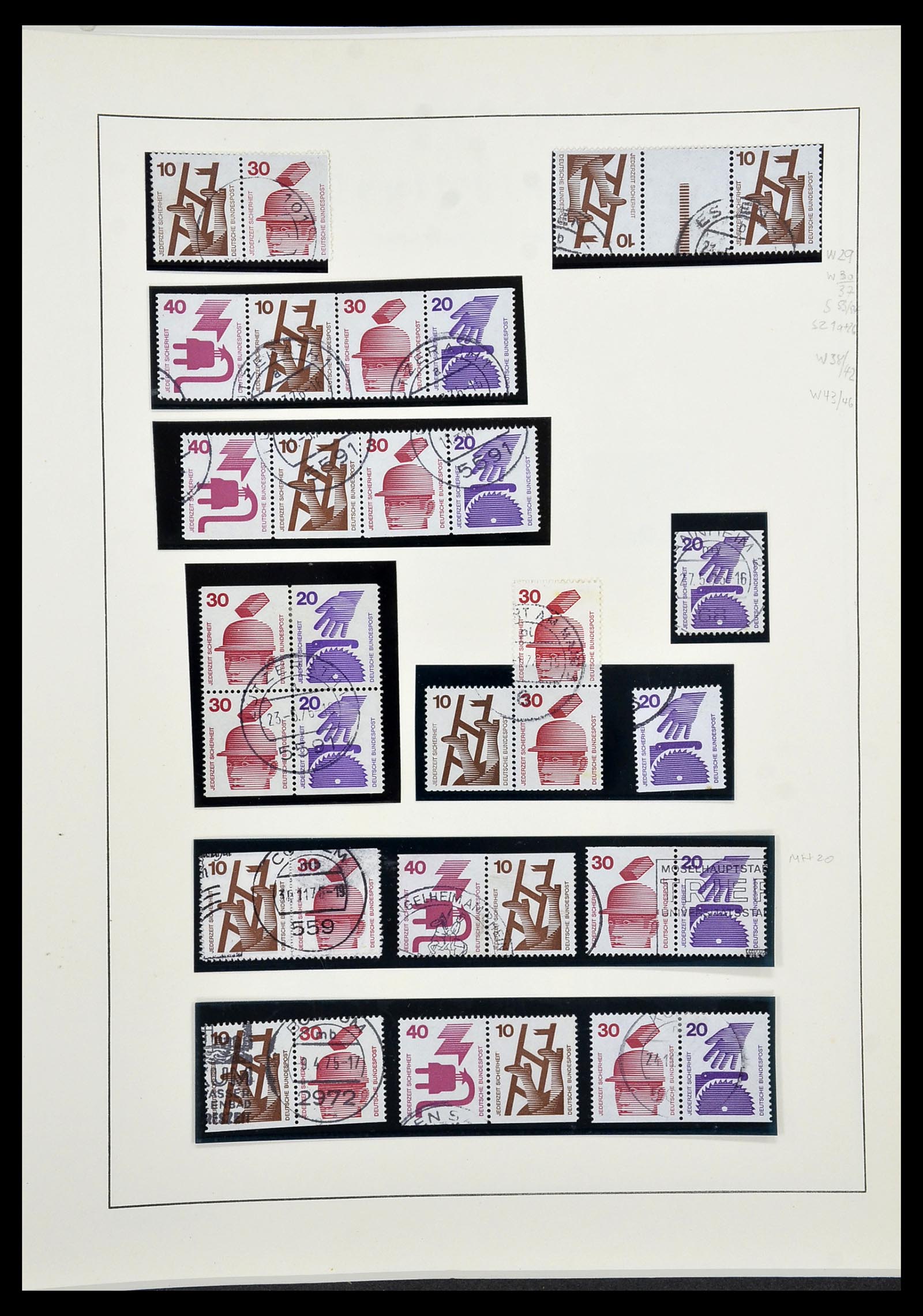 34567 085 - Postzegelverzameling 34567 Bundespost 1949-1995.