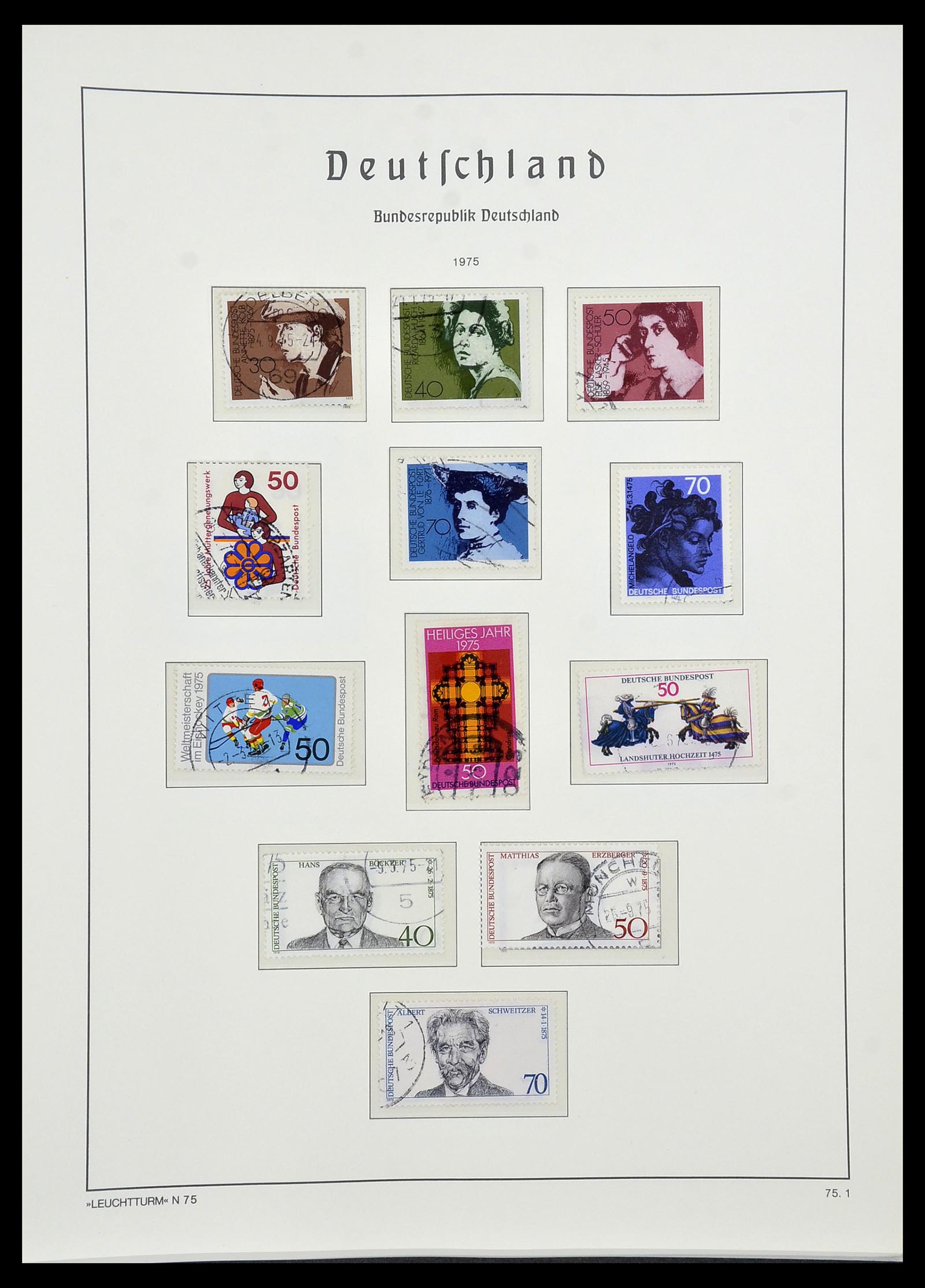 34567 090 - Postzegelverzameling 34567 Bundespost 1949-1995.