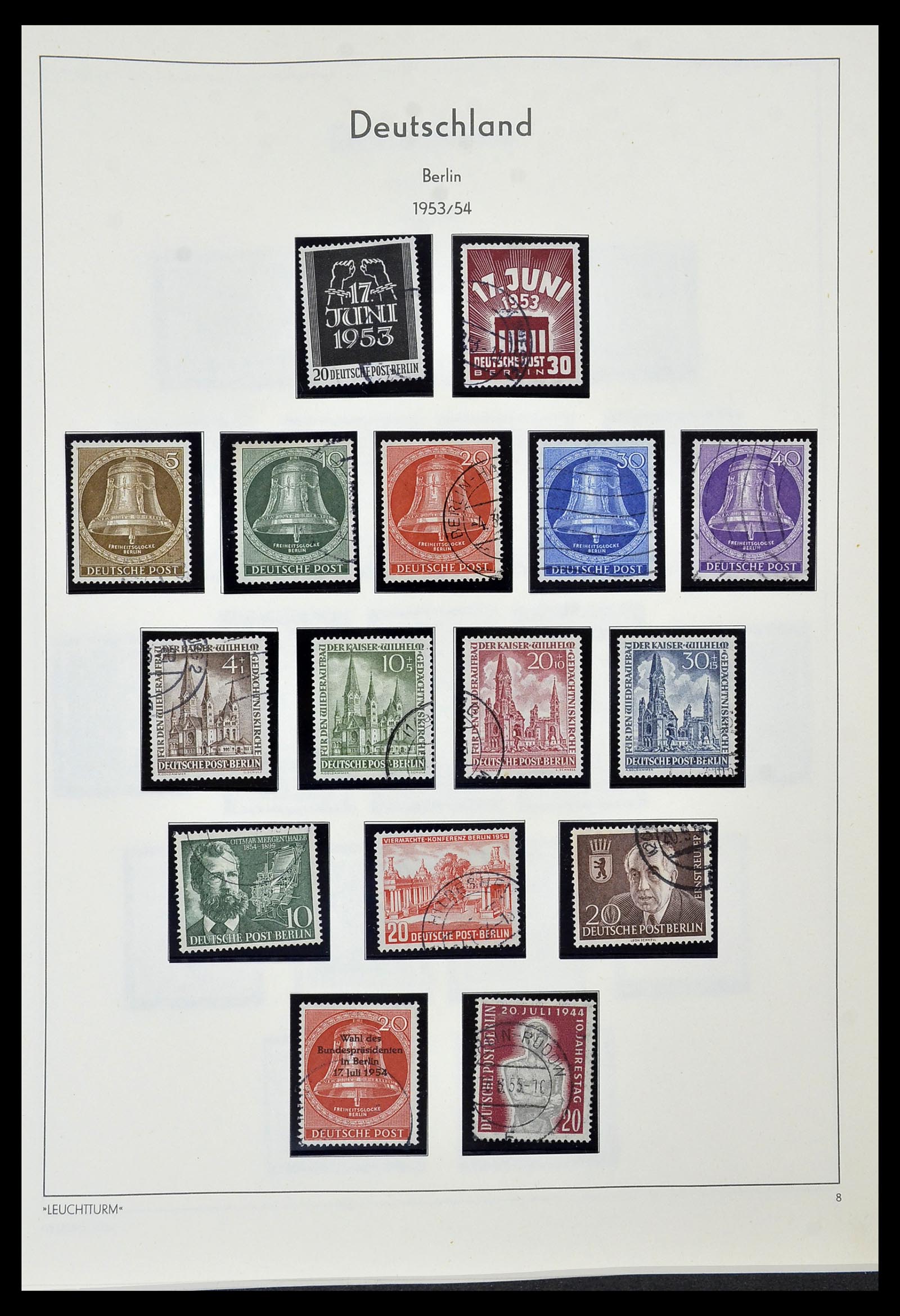 34569 008 - Postzegelverzameling 34569 Berlijn 1948-1990.