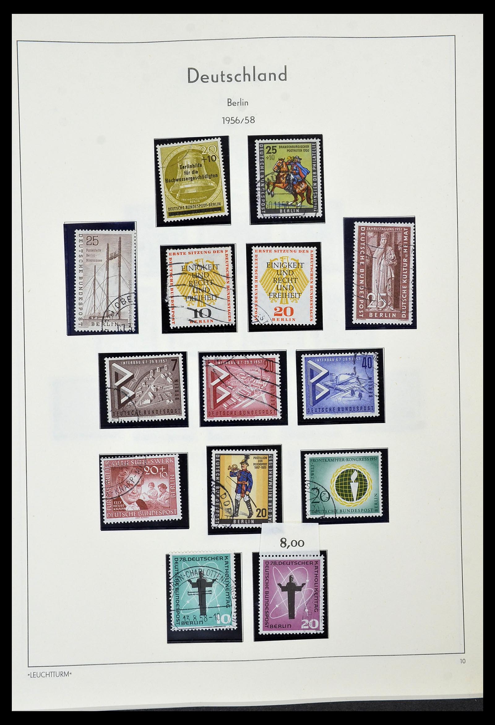 34569 010 - Postzegelverzameling 34569 Berlijn 1948-1990.