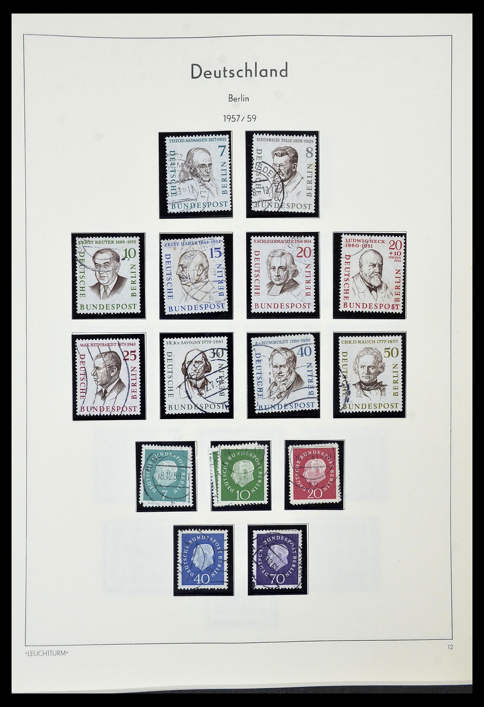 34569 012 - Postzegelverzameling 34569 Berlijn 1948-1990.