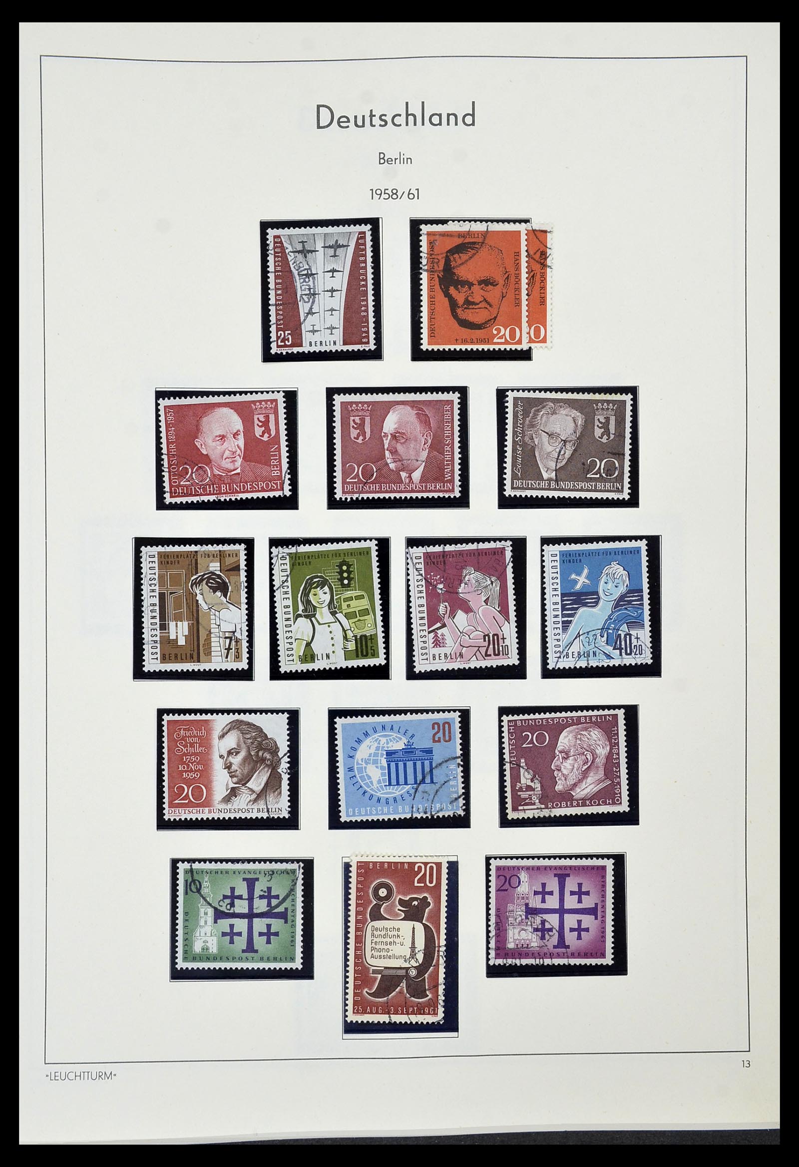 34569 013 - Postzegelverzameling 34569 Berlijn 1948-1990.