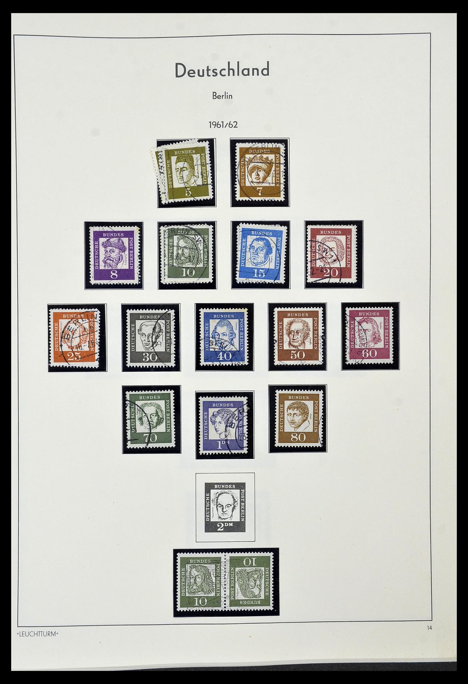 34569 014 - Postzegelverzameling 34569 Berlijn 1948-1990.