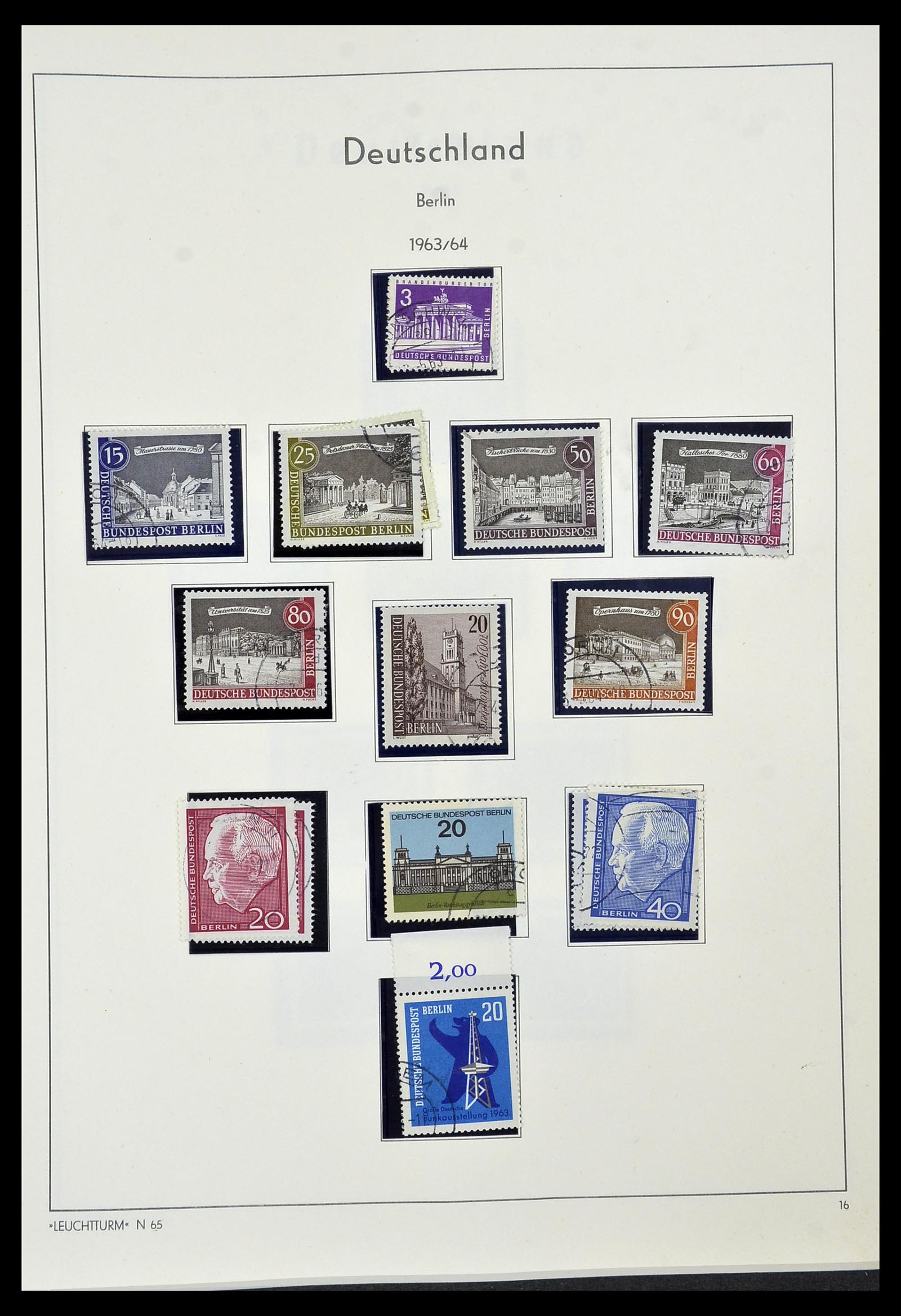 34569 016 - Postzegelverzameling 34569 Berlijn 1948-1990.
