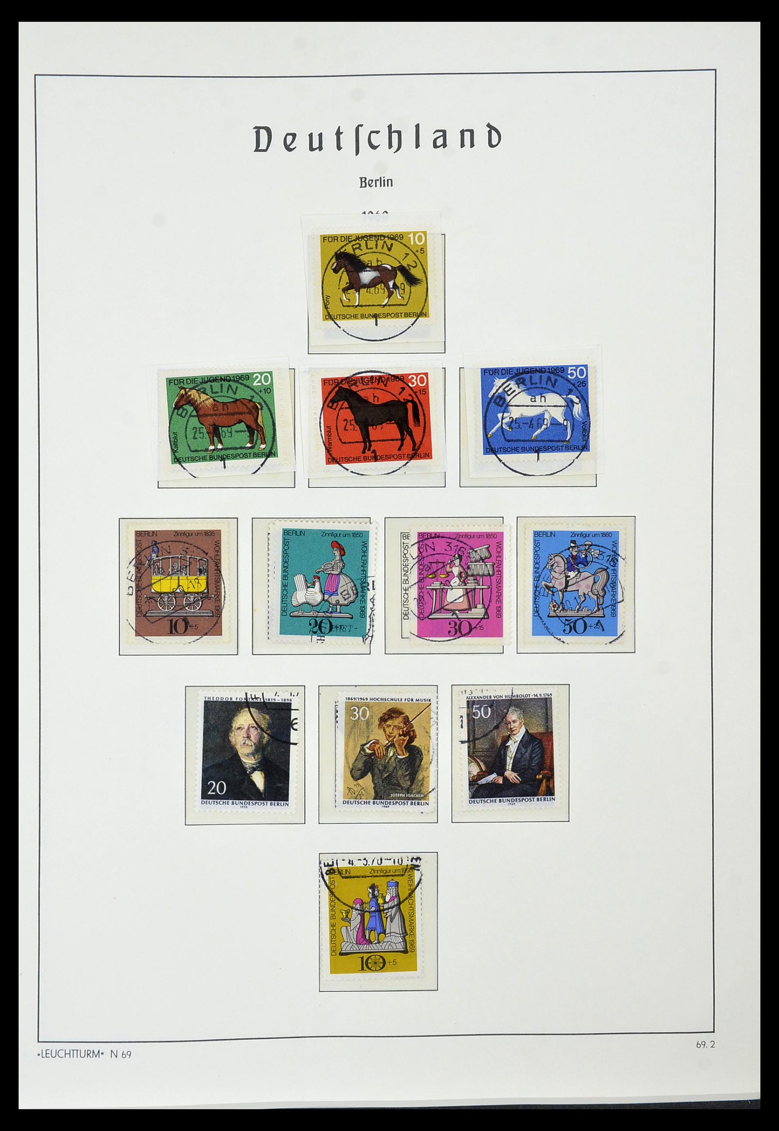 34569 032 - Postzegelverzameling 34569 Berlijn 1948-1990.