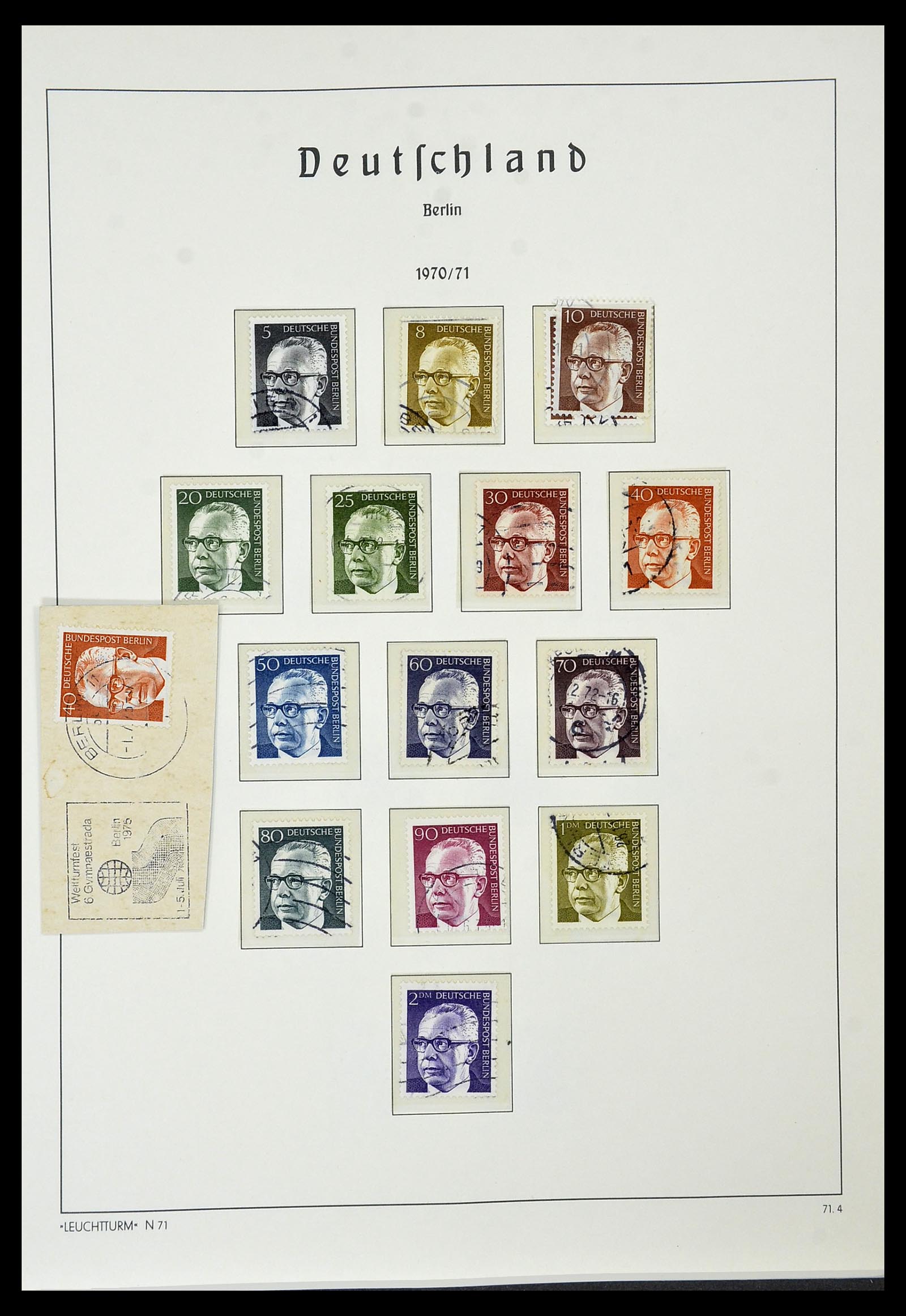 34569 038 - Postzegelverzameling 34569 Berlijn 1948-1990.