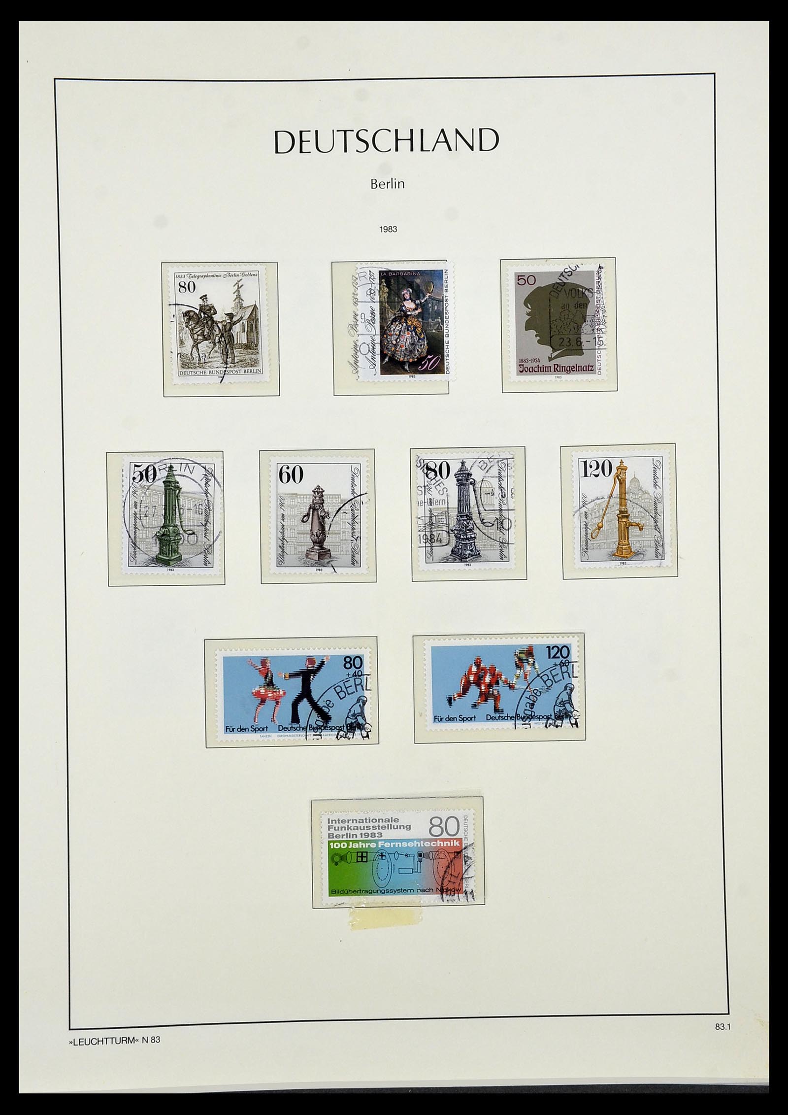 34569 080 - Postzegelverzameling 34569 Berlijn 1948-1990.