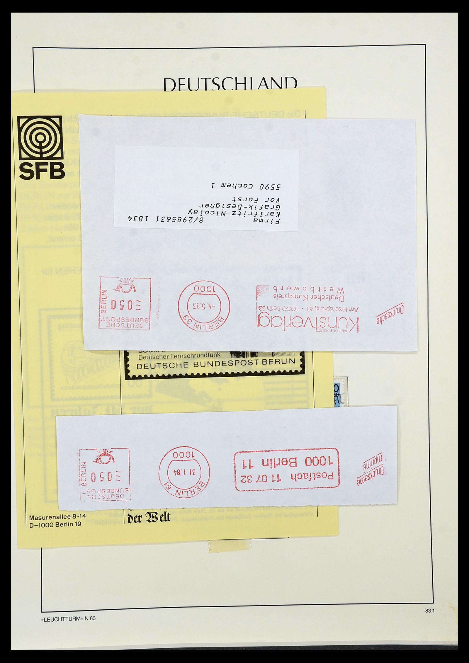34569 081 - Postzegelverzameling 34569 Berlijn 1948-1990.