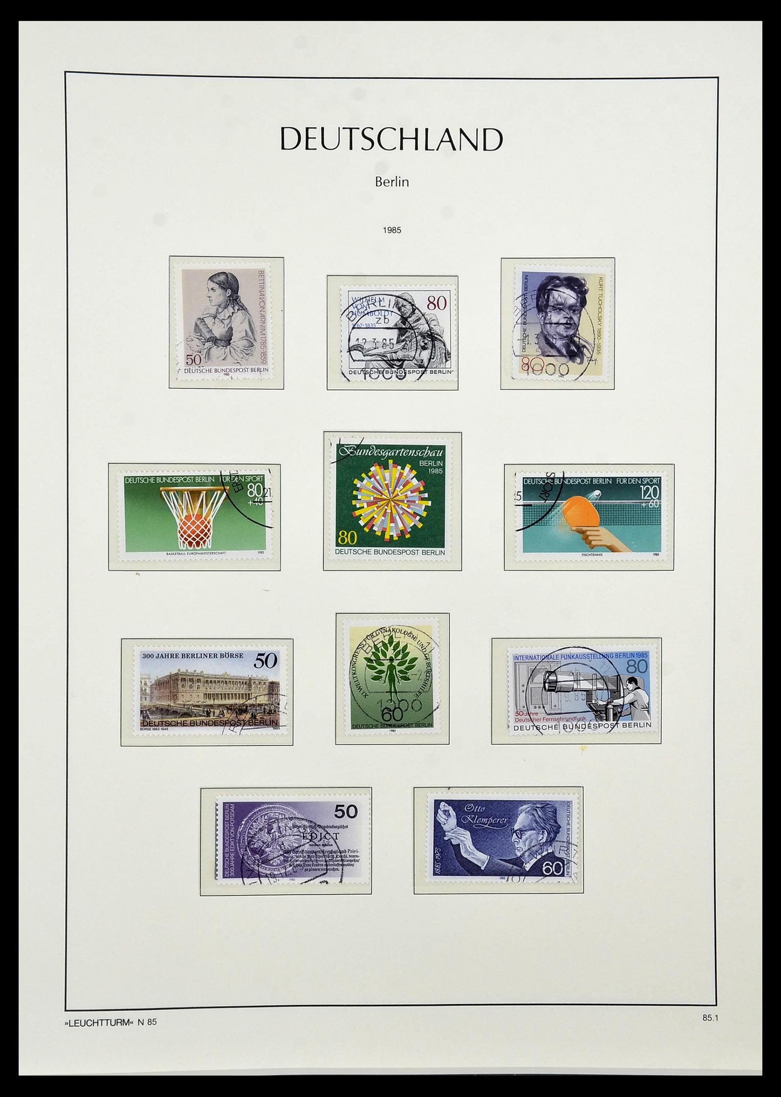 34569 085 - Postzegelverzameling 34569 Berlijn 1948-1990.