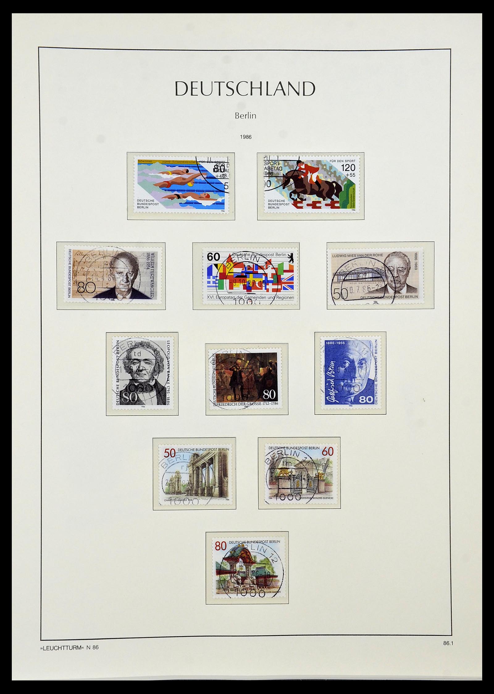 34569 089 - Postzegelverzameling 34569 Berlijn 1948-1990.