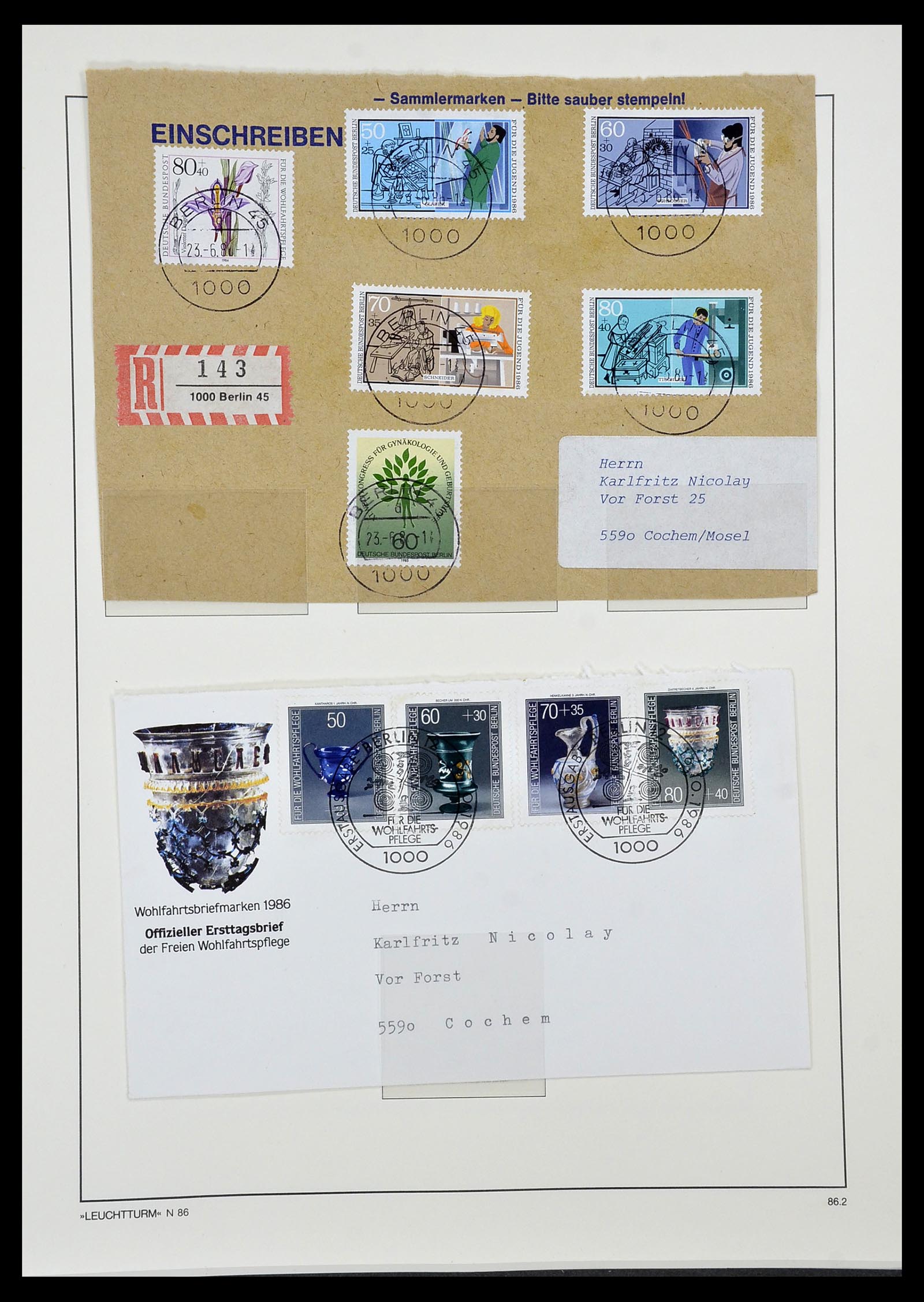 34569 090 - Postzegelverzameling 34569 Berlijn 1948-1990.