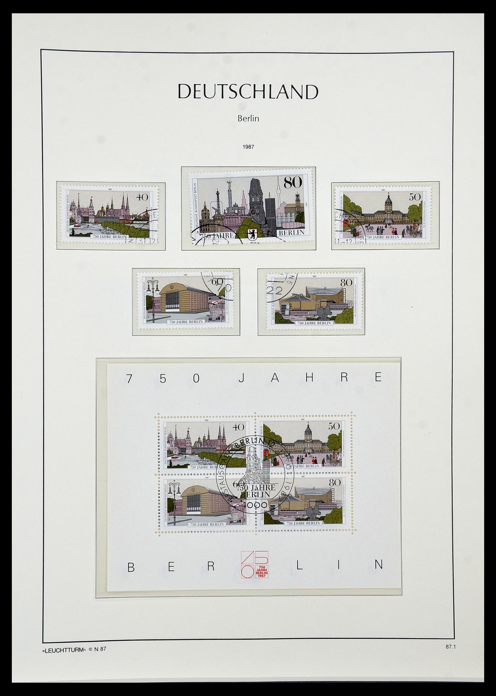 34569 091 - Postzegelverzameling 34569 Berlijn 1948-1990.