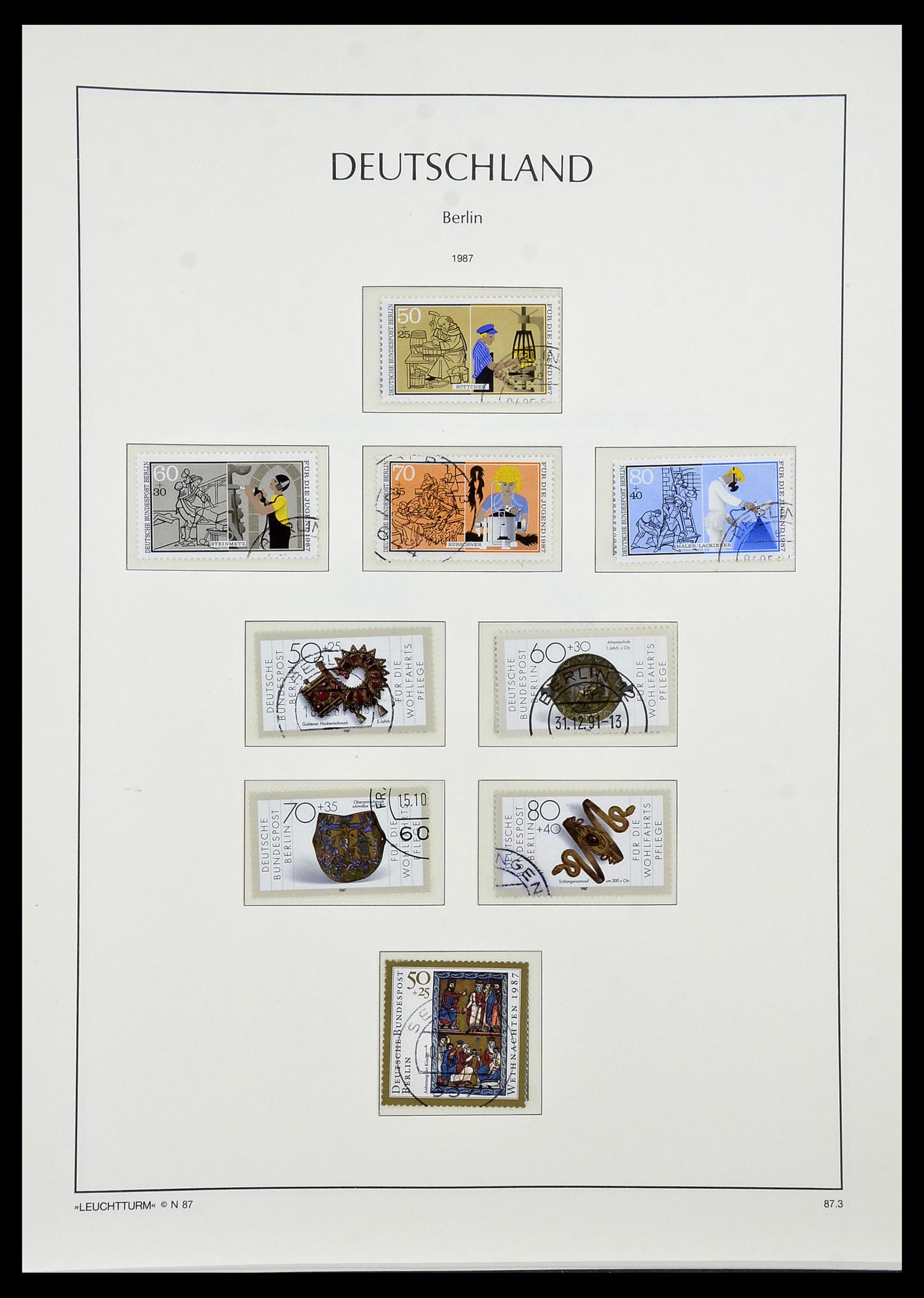 34569 093 - Postzegelverzameling 34569 Berlijn 1948-1990.