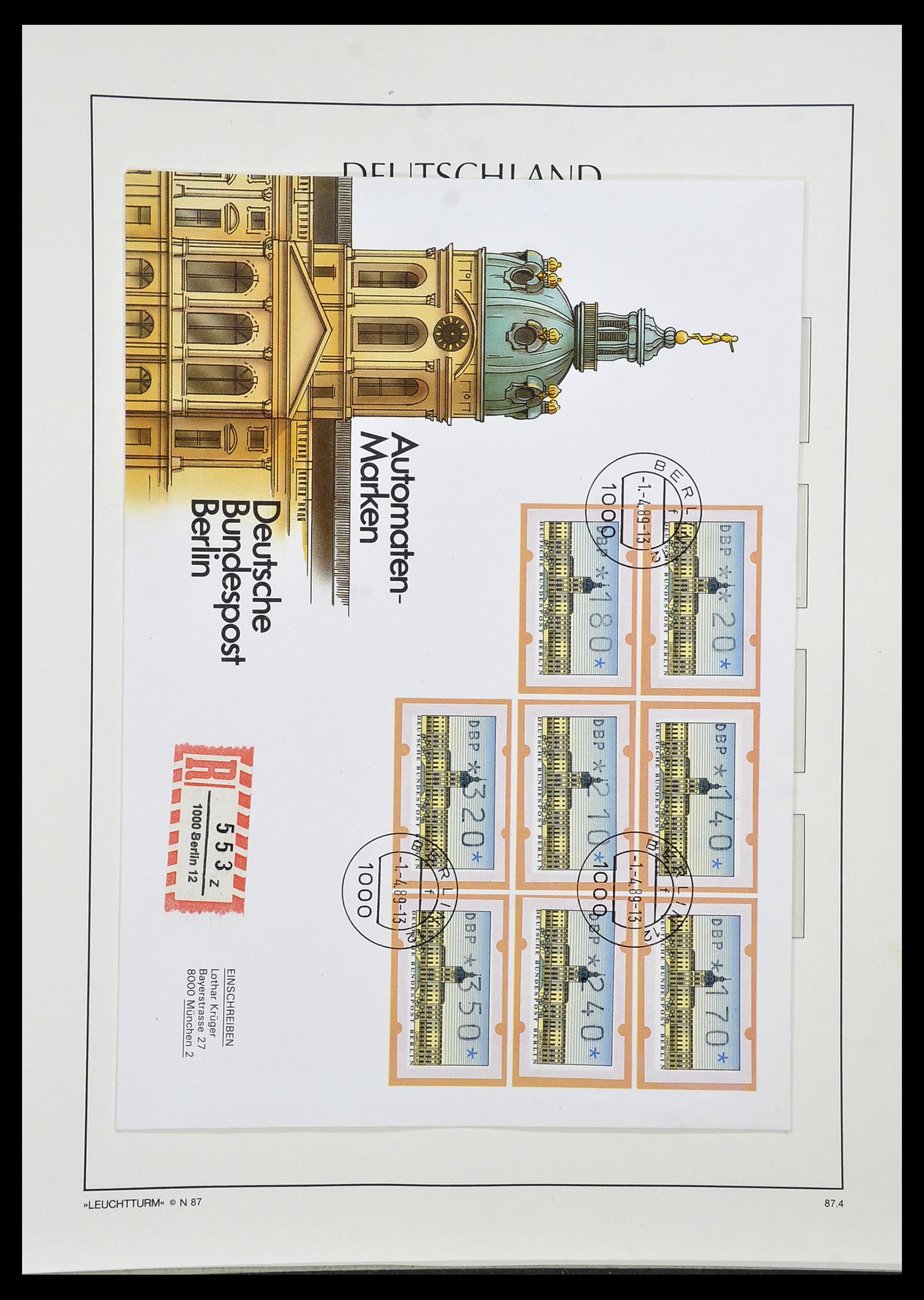 34569 105 - Stamp Collection 34569 Berlin 1948-1990.
