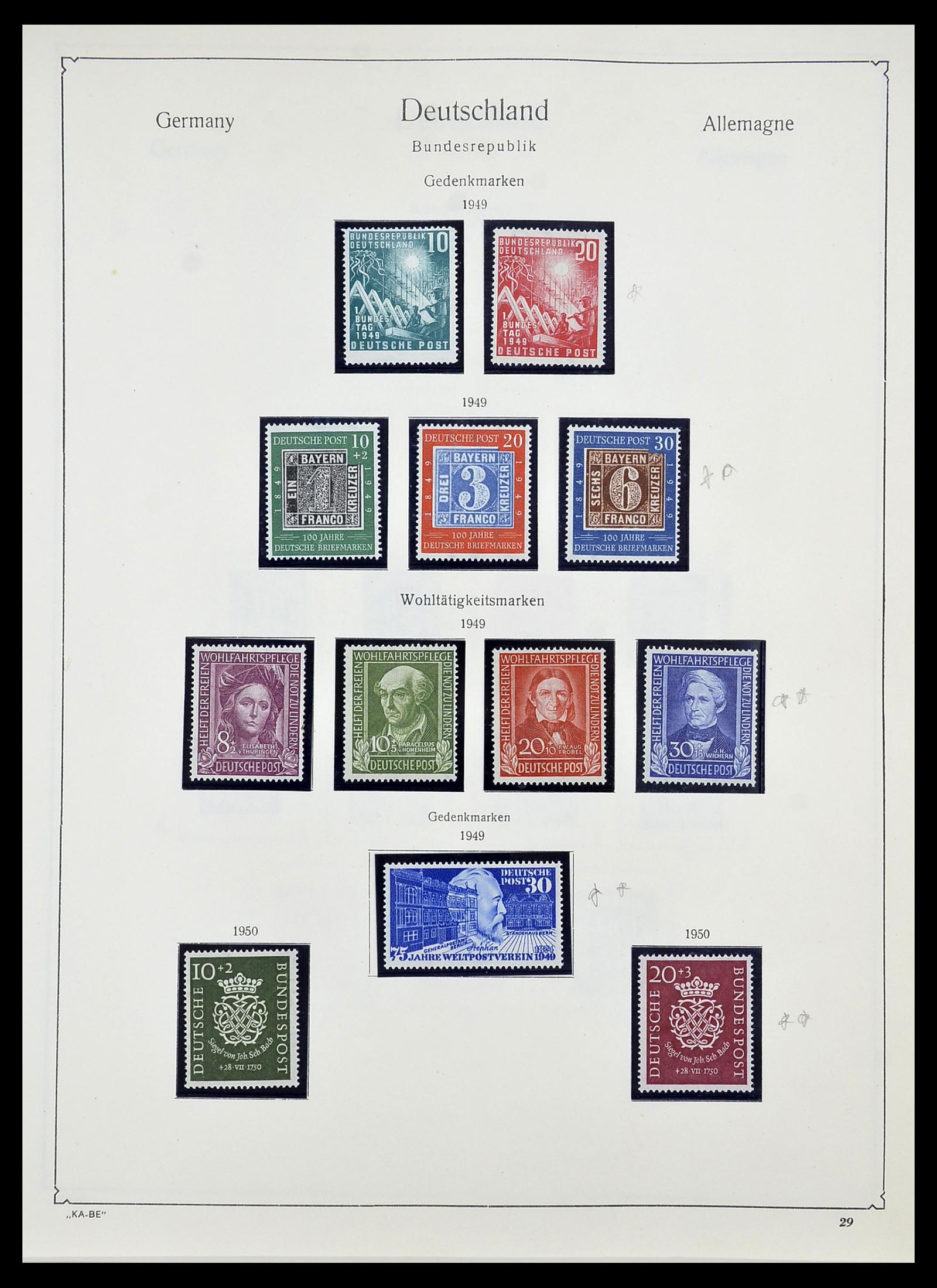 34571 001 - Stamp Collection 34571 Bundespost 1949-1996.