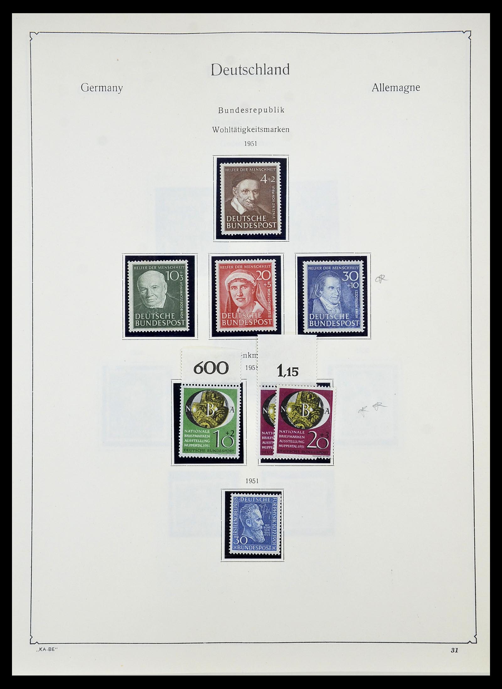 34571 004 - Stamp Collection 34571 Bundespost 1949-1996.
