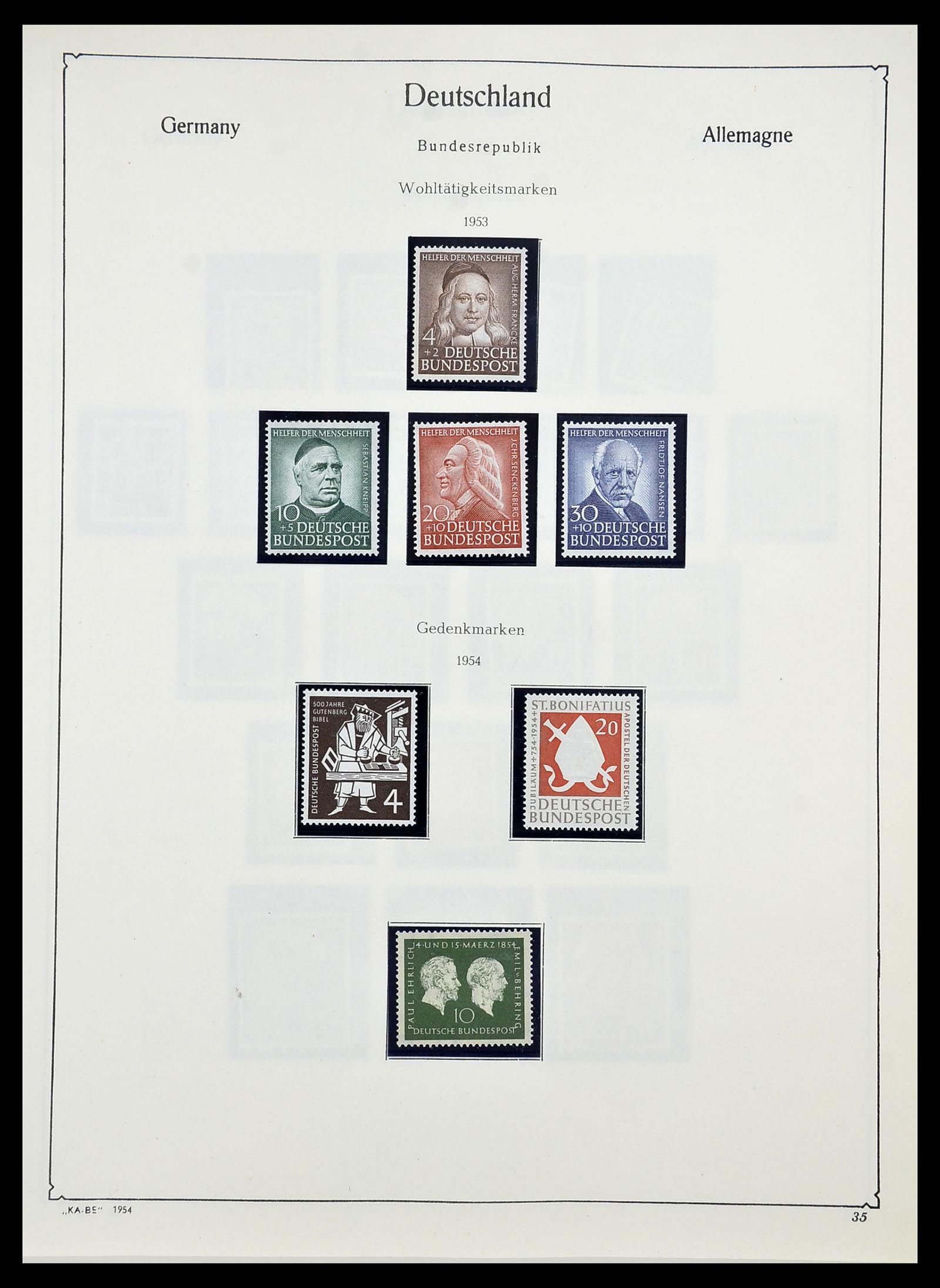 34571 008 - Stamp Collection 34571 Bundespost 1949-1996.