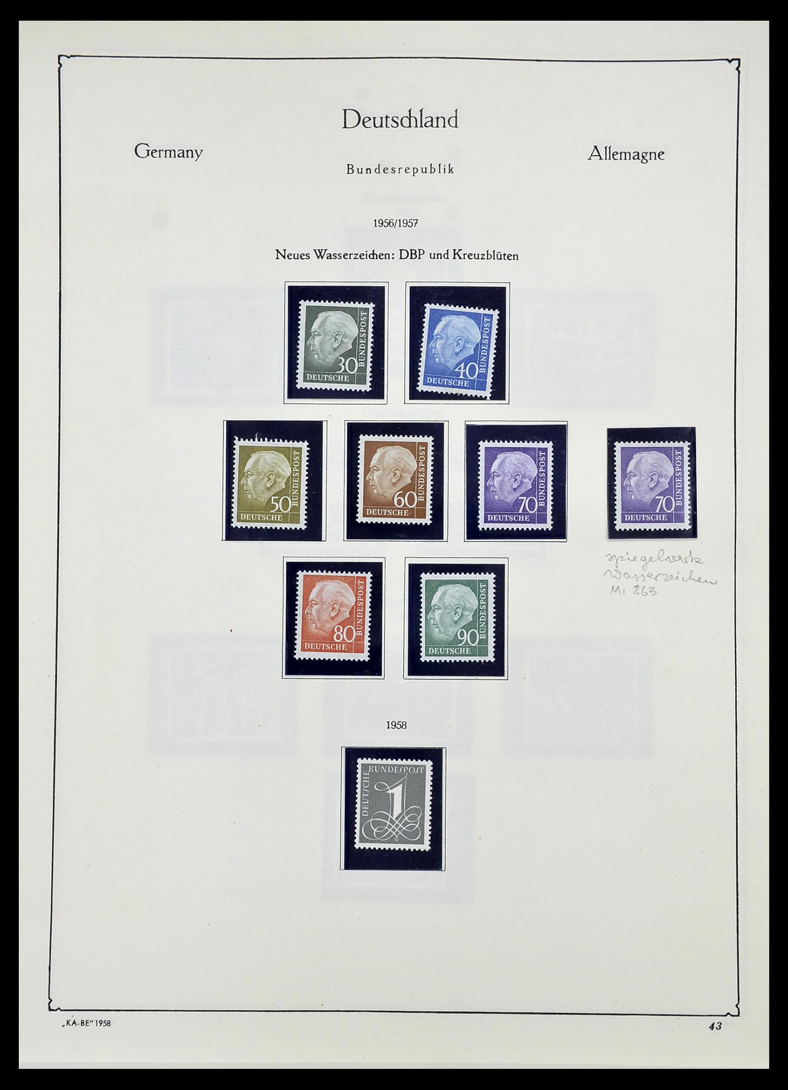 34571 017 - Stamp Collection 34571 Bundespost 1949-1996.