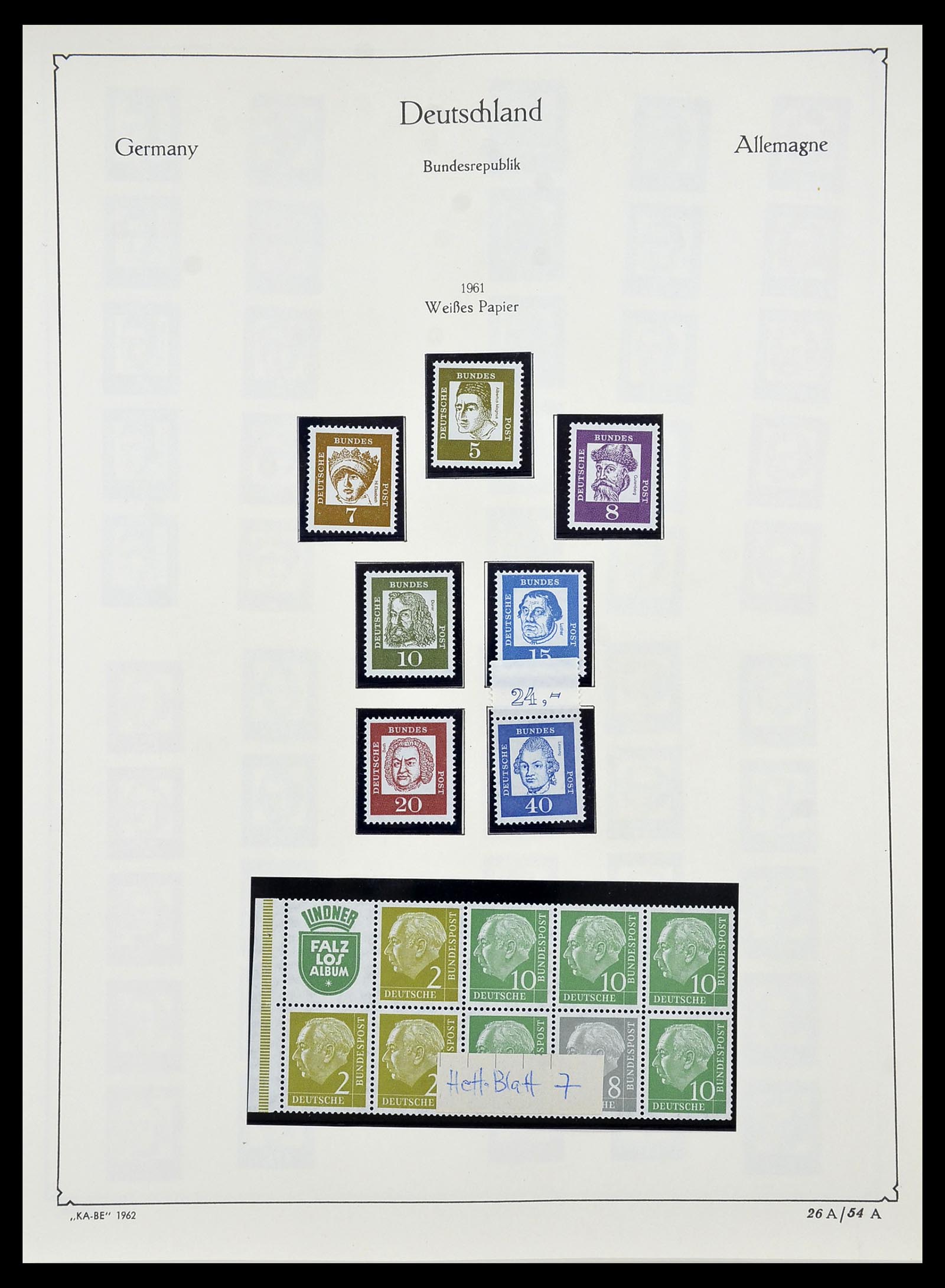 34571 033 - Postzegelverzameling 34571 Bundespost 1949-1996.