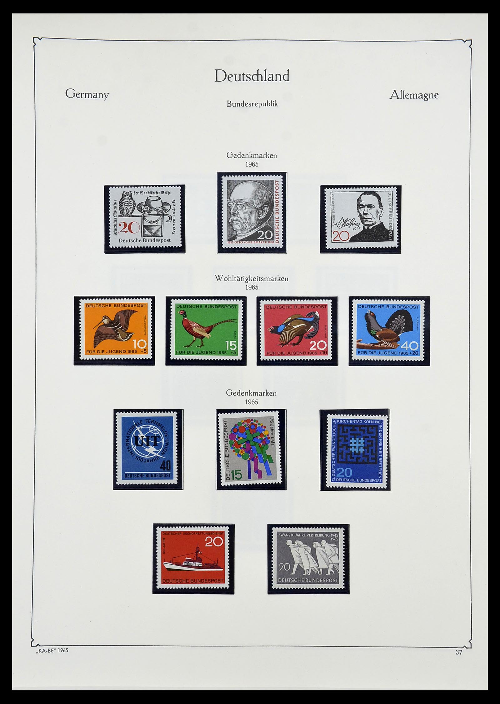 34571 052 - Postzegelverzameling 34571 Bundespost 1949-1996.
