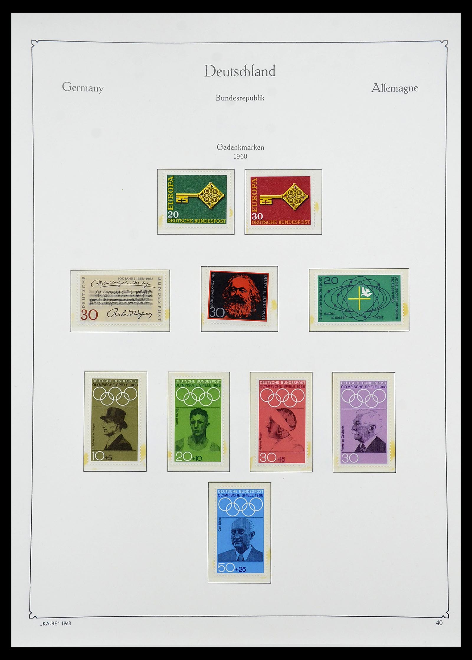 34571 068 - Stamp Collection 34571 Bundespost 1949-1996.