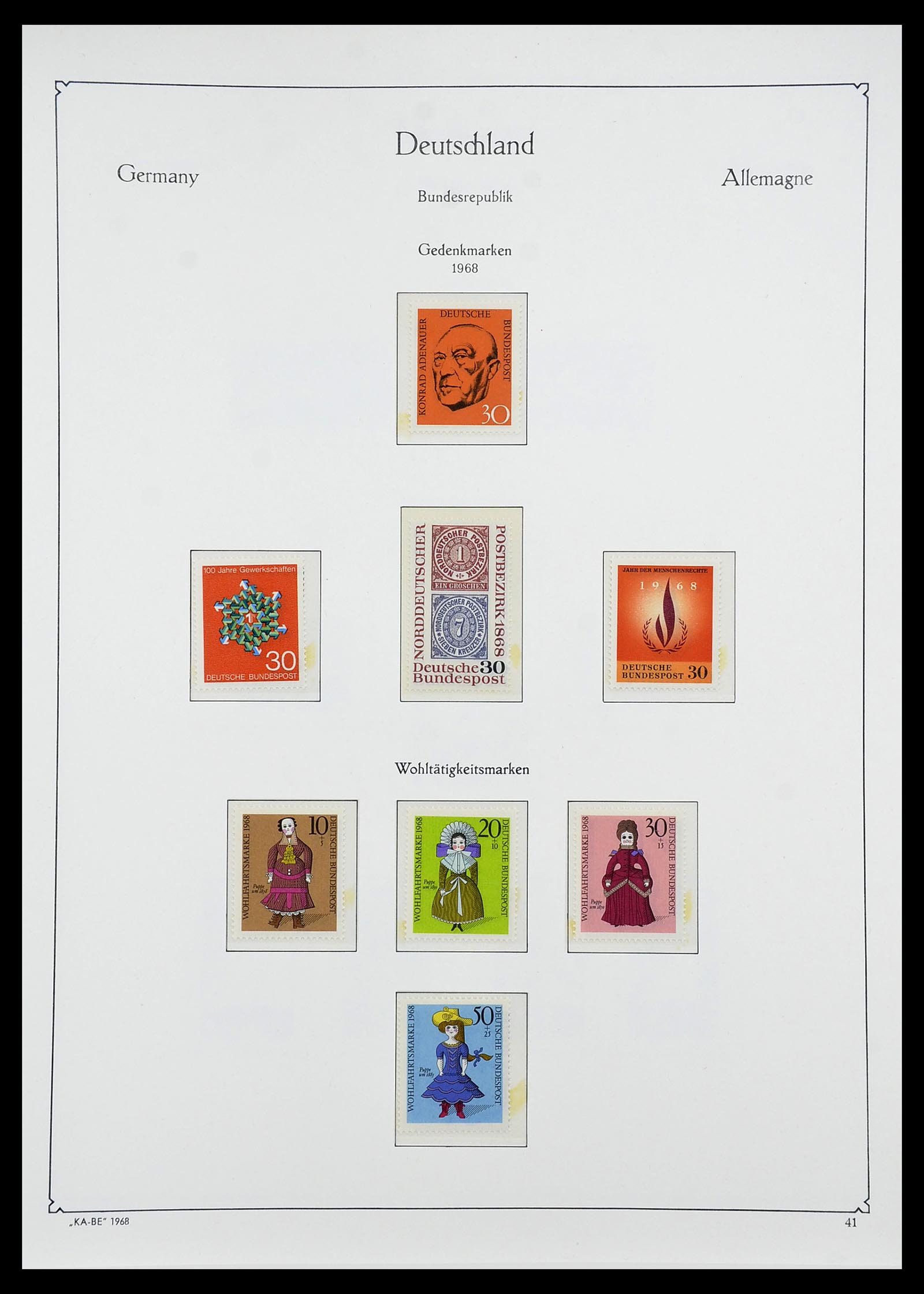 34571 069 - Postzegelverzameling 34571 Bundespost 1949-1996.