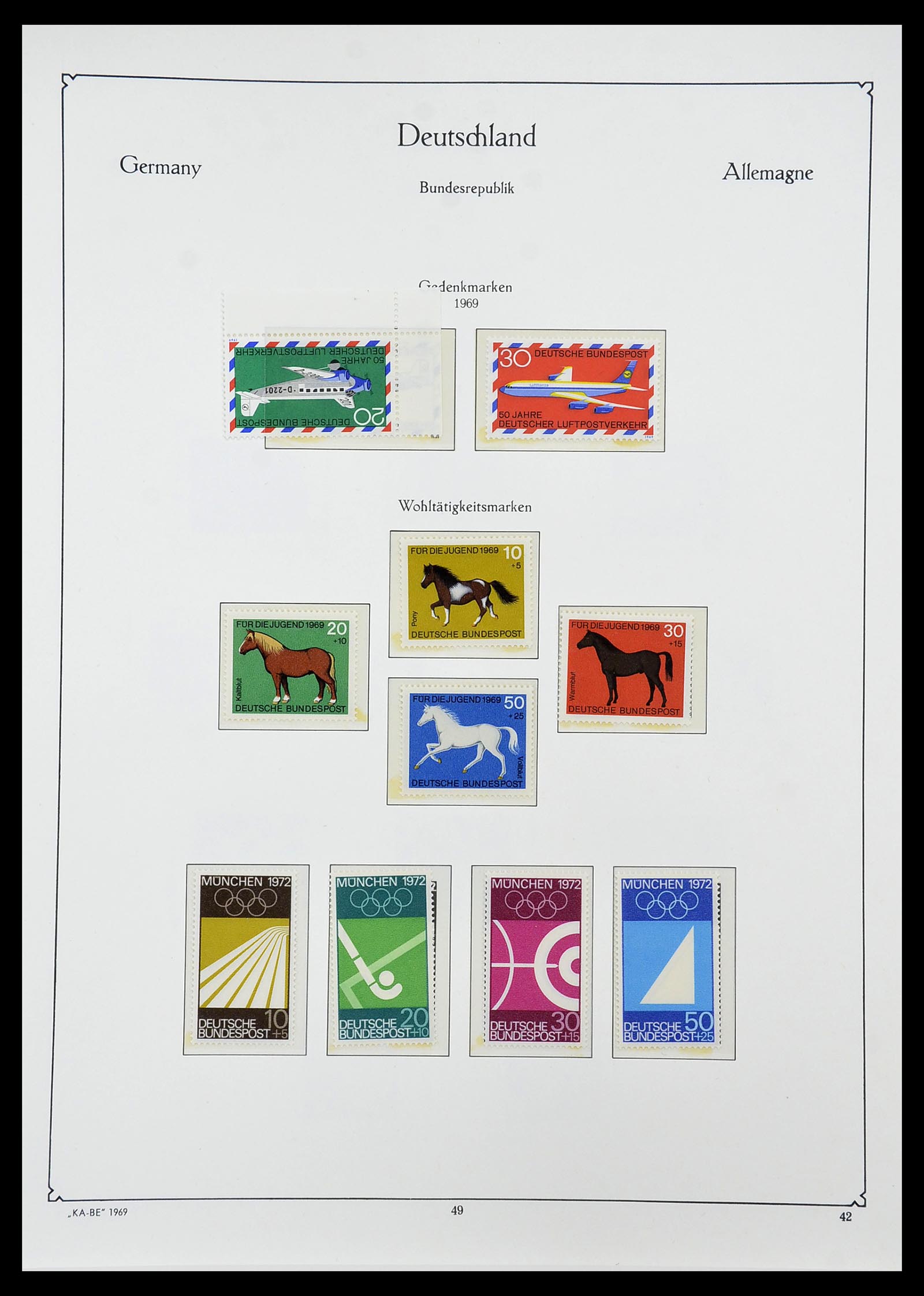 34571 070 - Stamp Collection 34571 Bundespost 1949-1996.