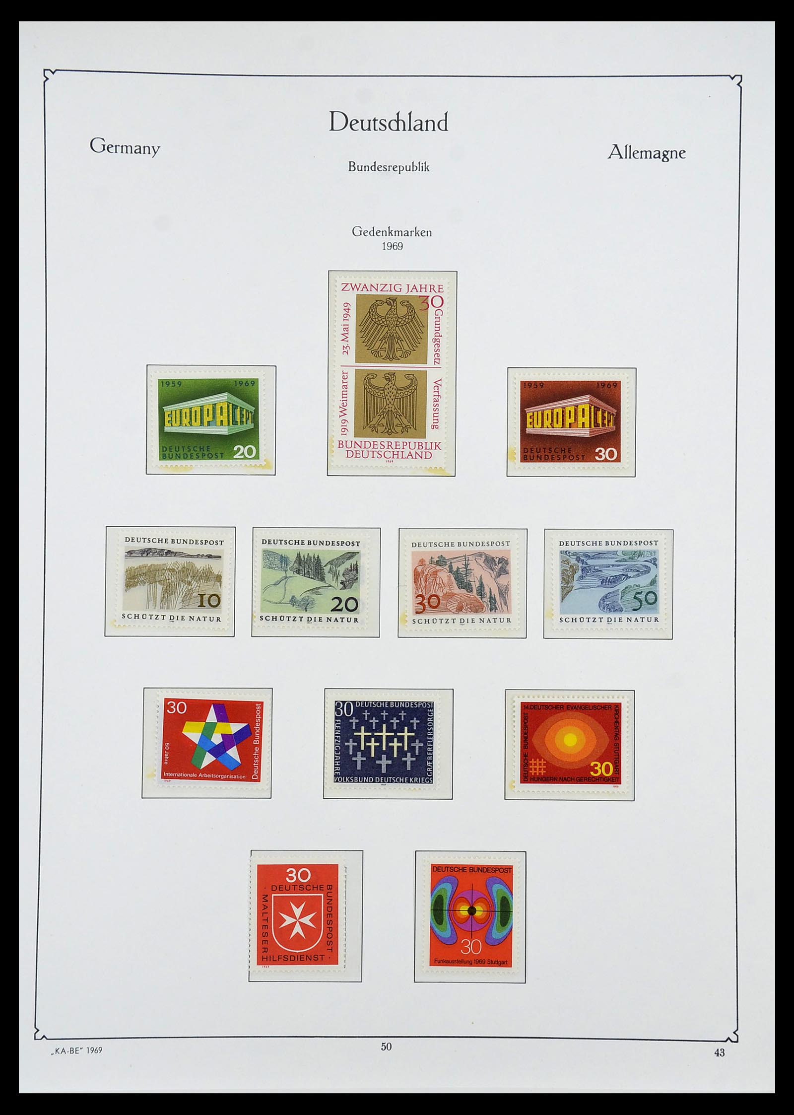 34571 071 - Postzegelverzameling 34571 Bundespost 1949-1996.