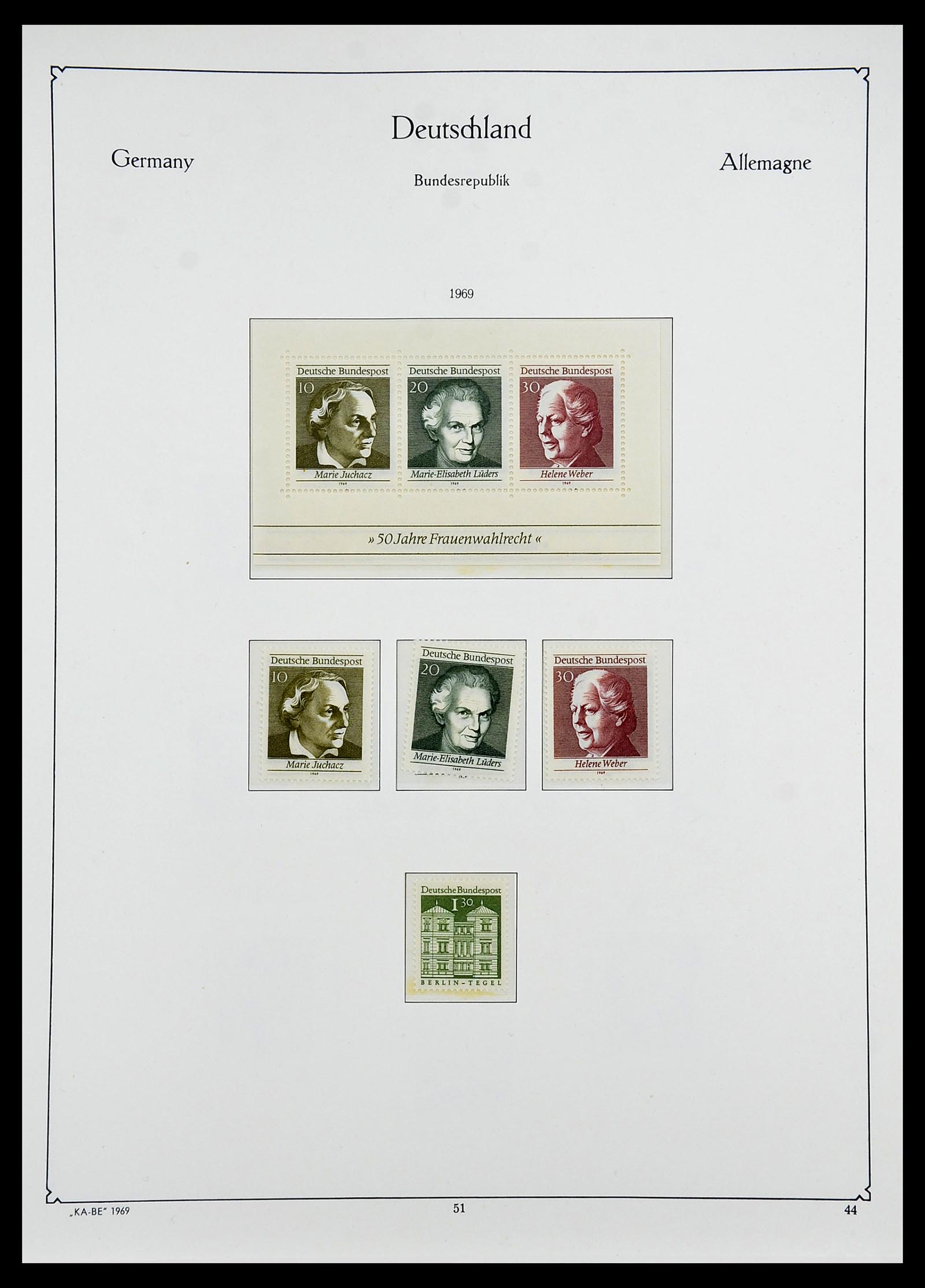 34571 072 - Postzegelverzameling 34571 Bundespost 1949-1996.
