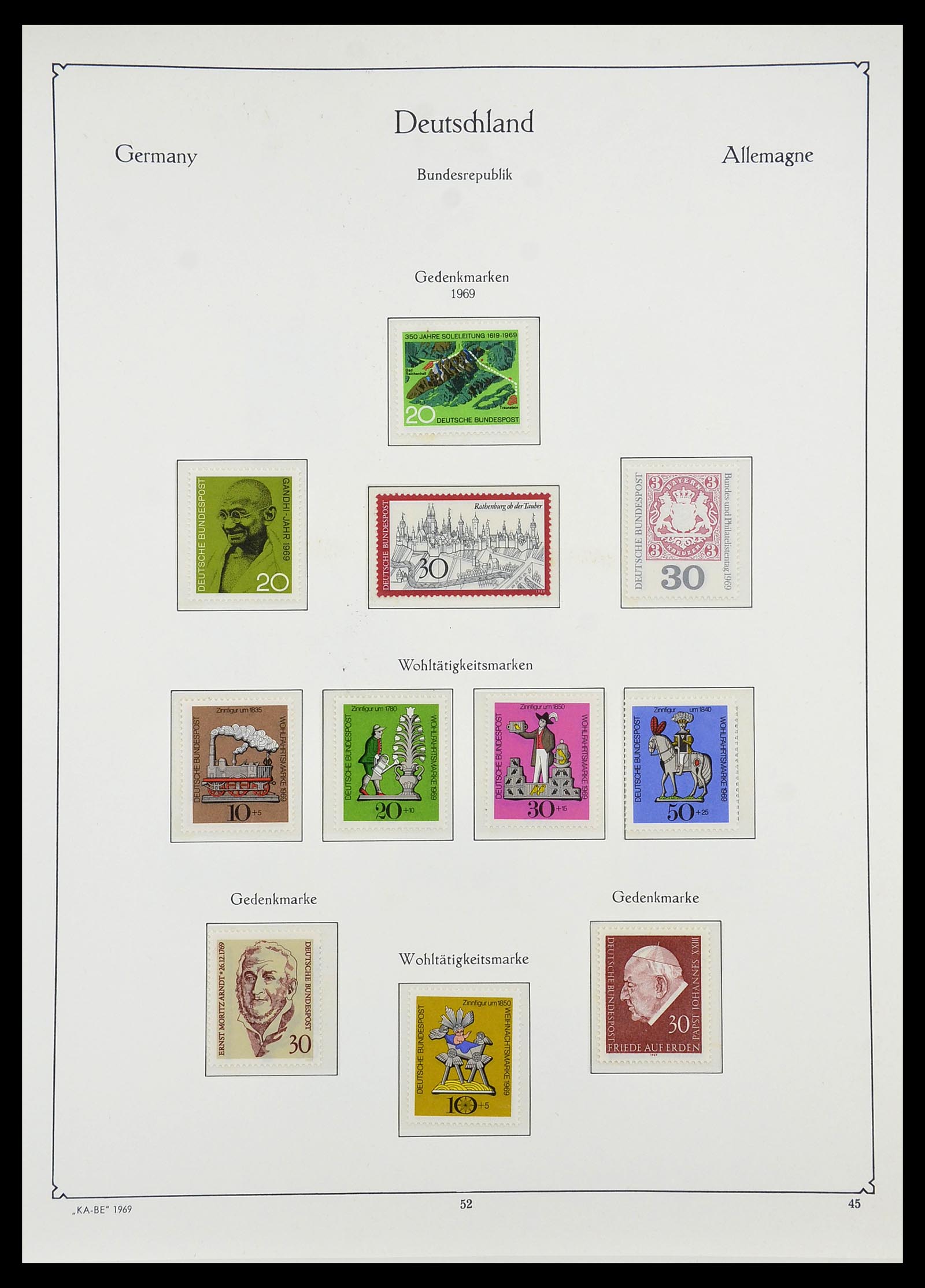 34571 073 - Postzegelverzameling 34571 Bundespost 1949-1996.
