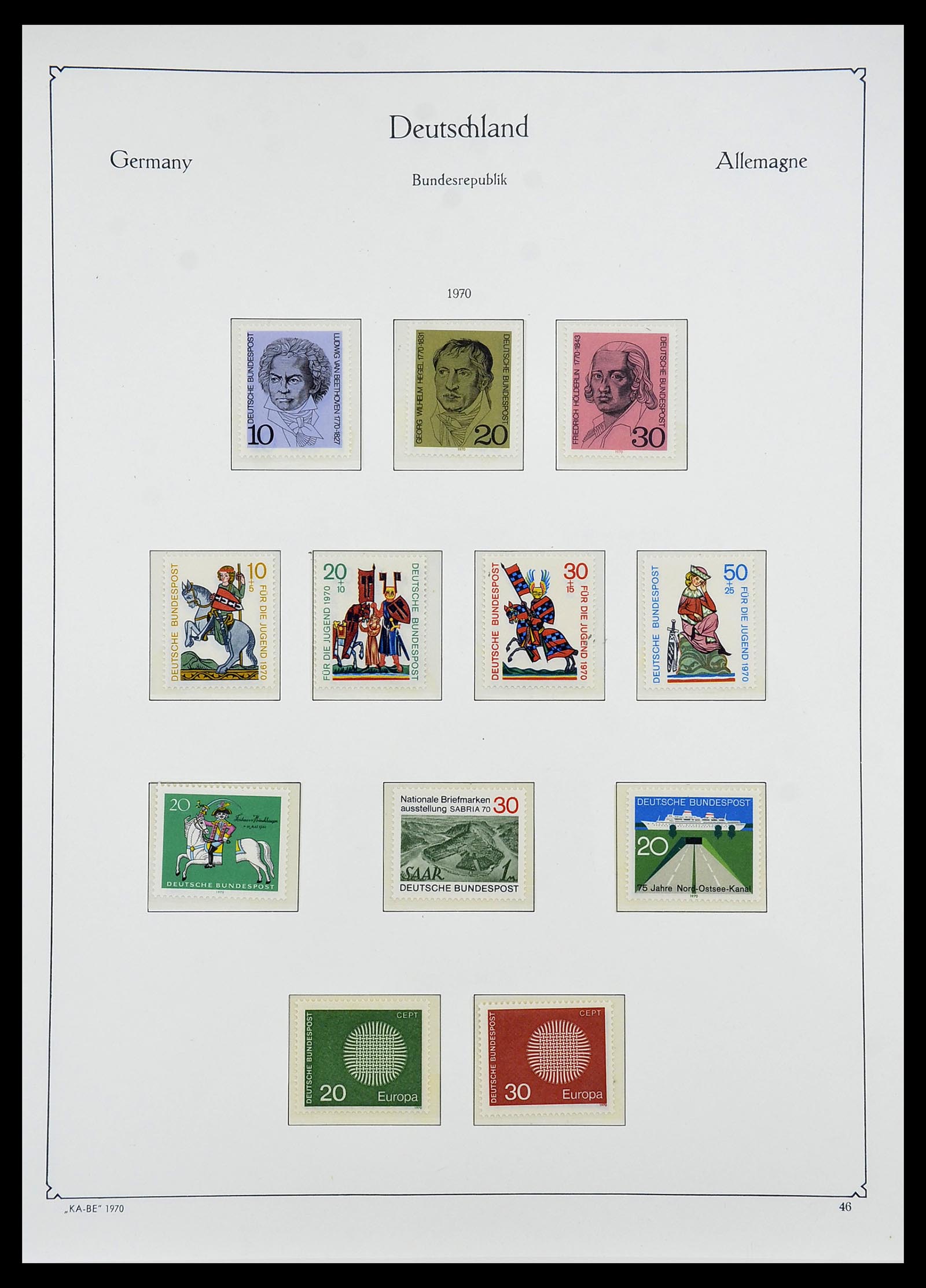 34571 074 - Postzegelverzameling 34571 Bundespost 1949-1996.