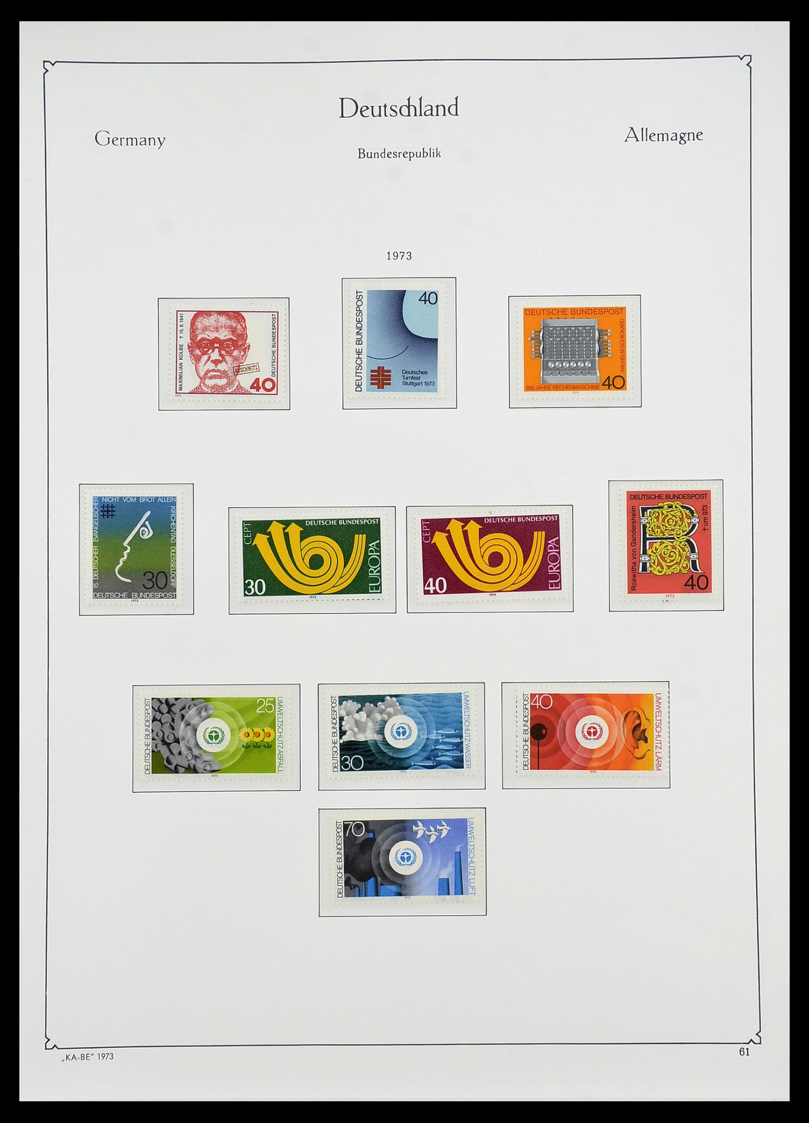 34571 095 - Postzegelverzameling 34571 Bundespost 1949-1996.