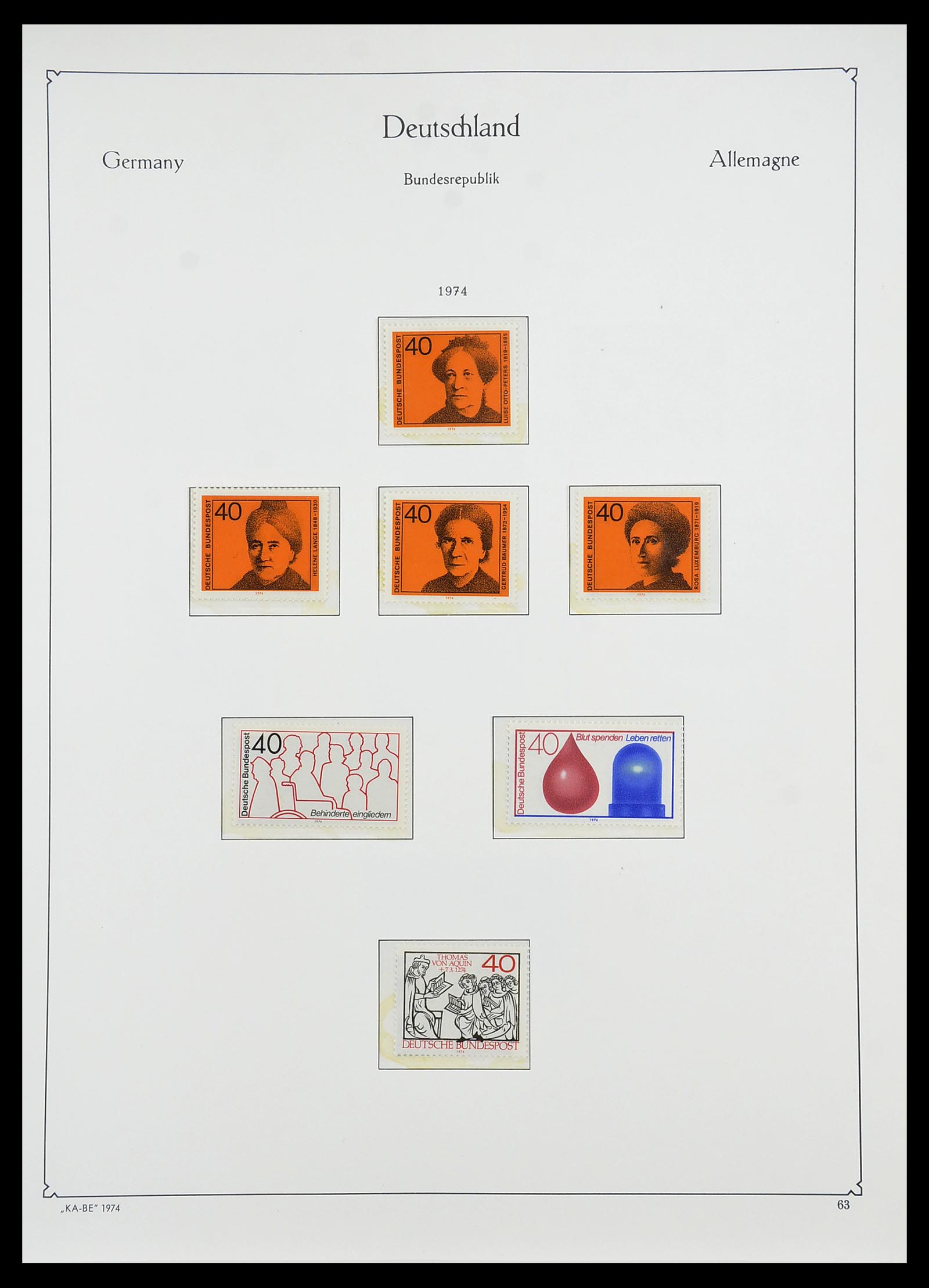 34571 097 - Postzegelverzameling 34571 Bundespost 1949-1996.