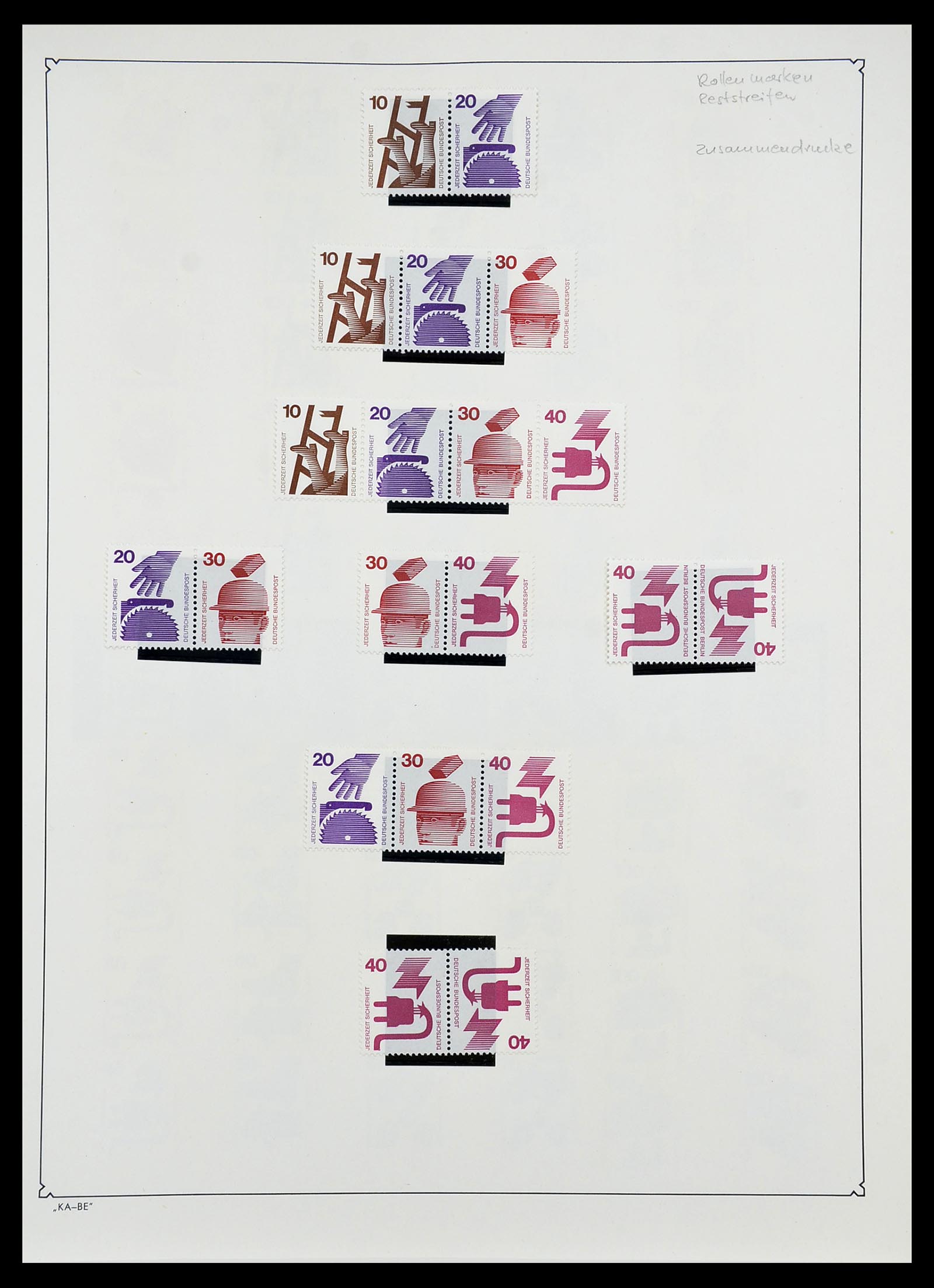 34571 107 - Postzegelverzameling 34571 Bundespost 1949-1996.